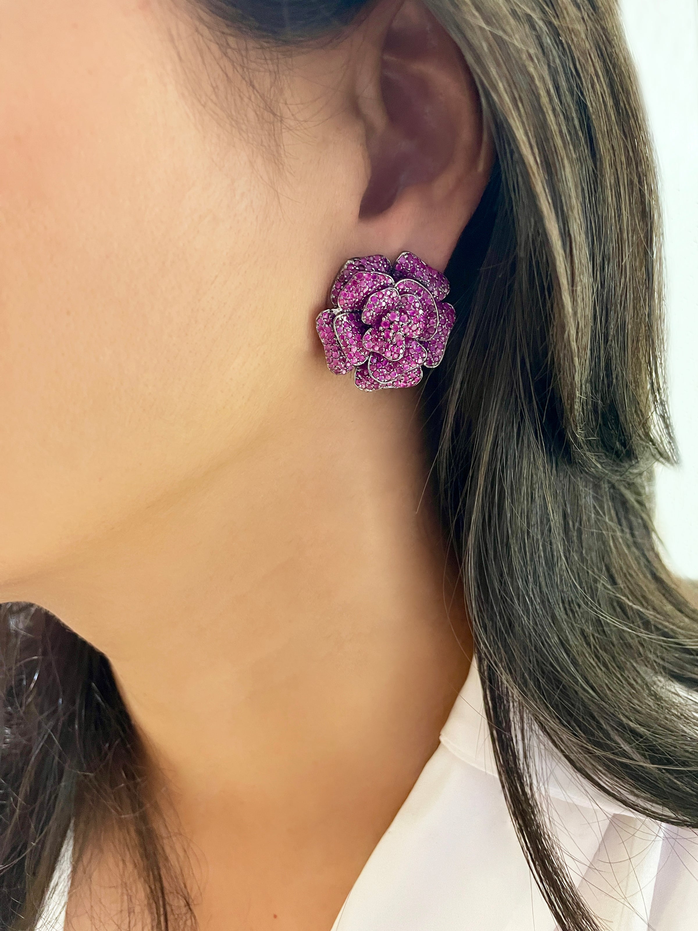 Rose Chic Floral Studs