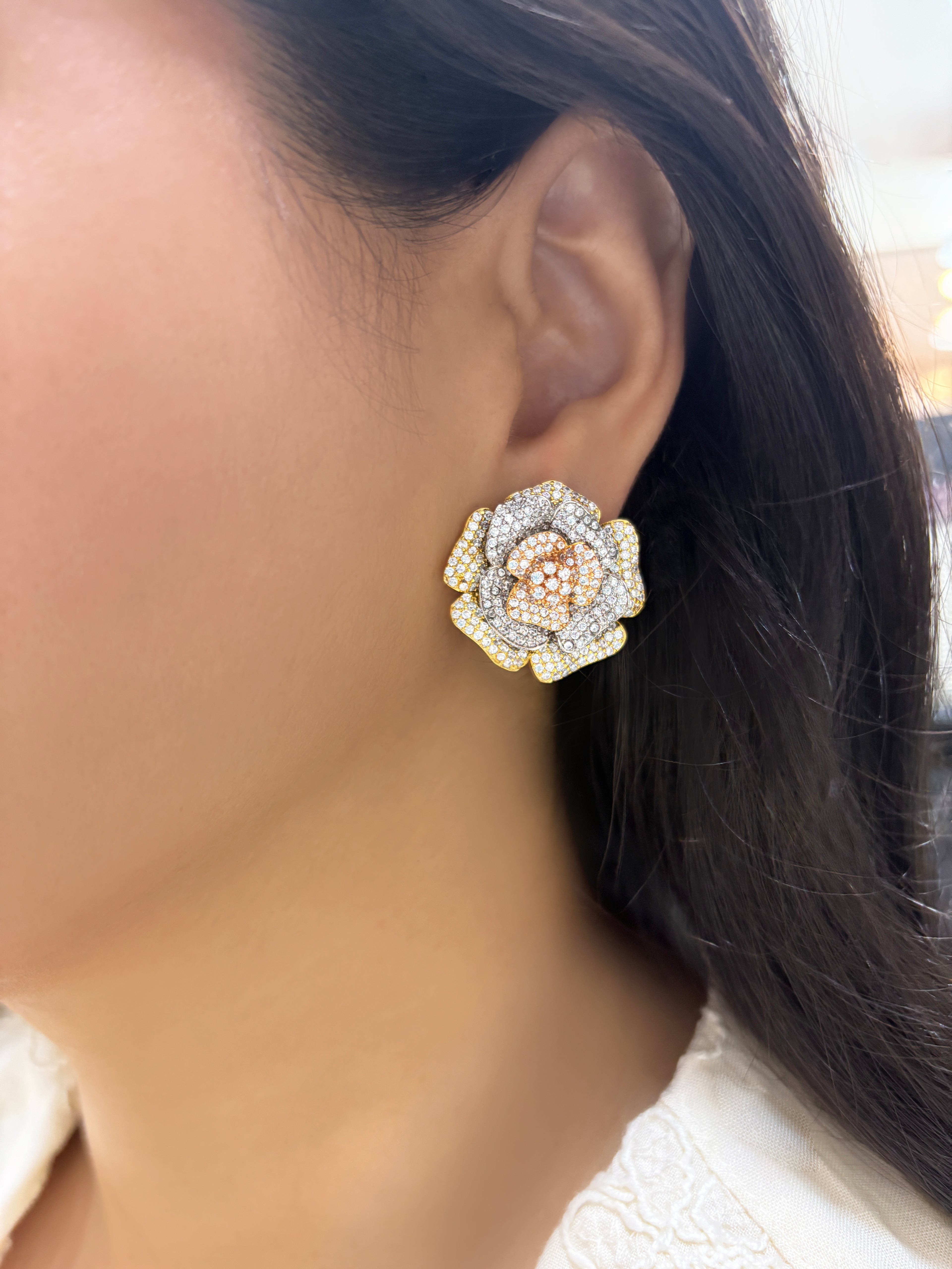 Rose Chic Floral Studs