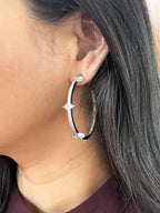 Skylar Diamond Hoops
