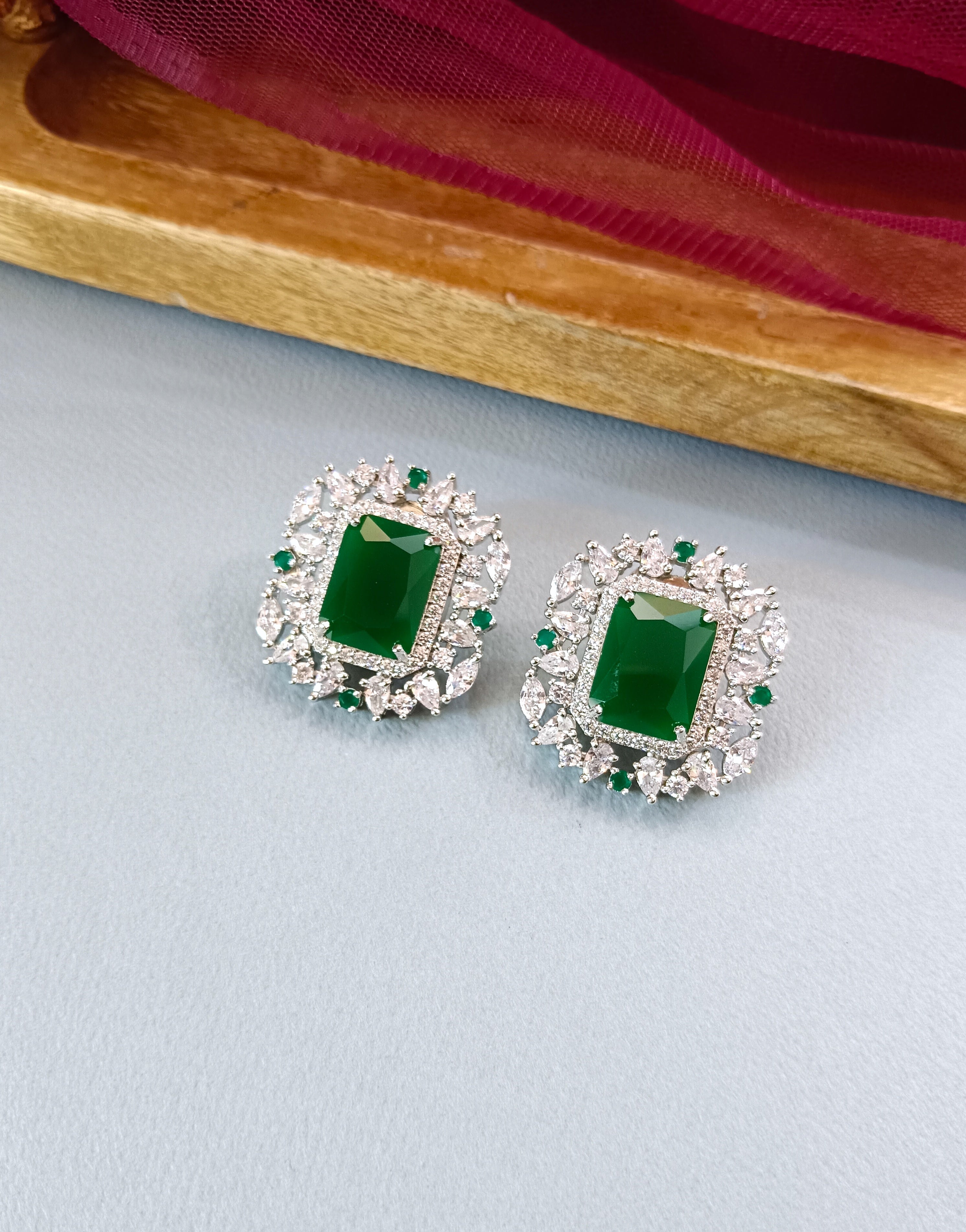 Avery Diamond Designer Studs