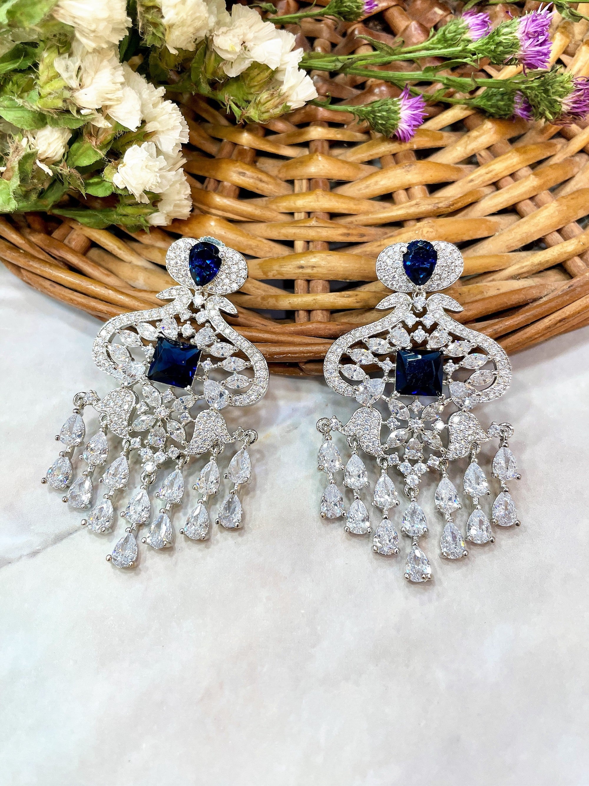 Marjorie Diamond Designer Earrings