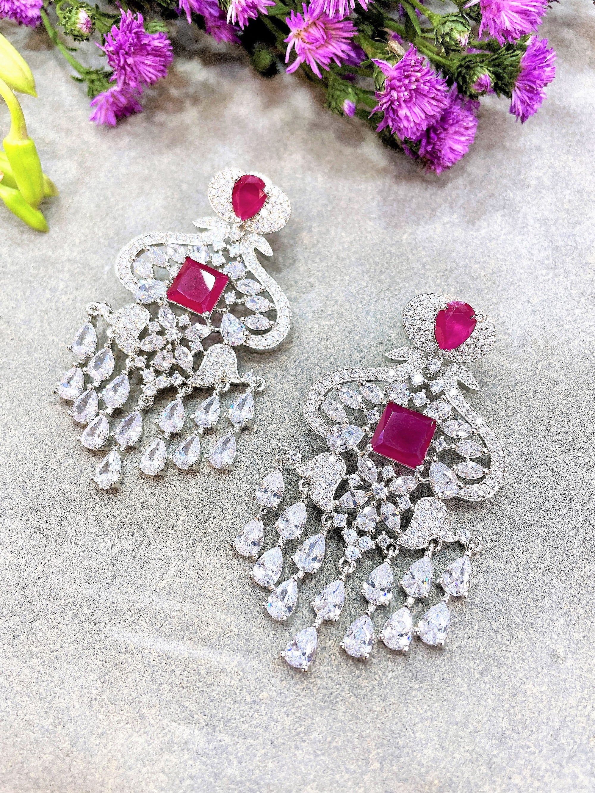 Marjorie Diamond Designer Earrings