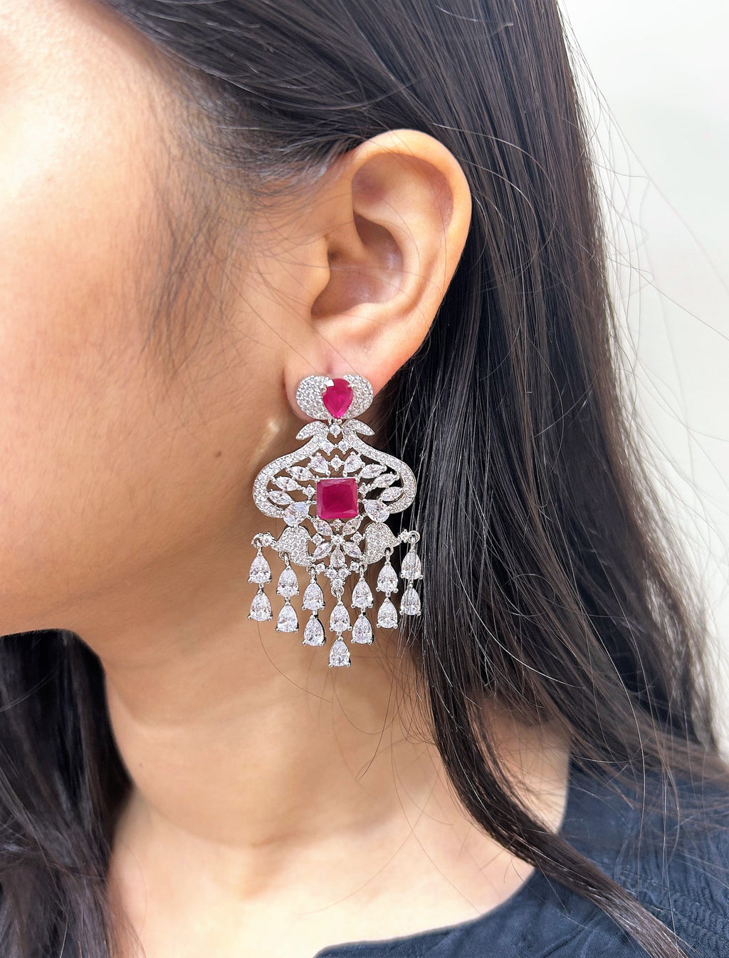 Marjorie Diamond Designer Earrings