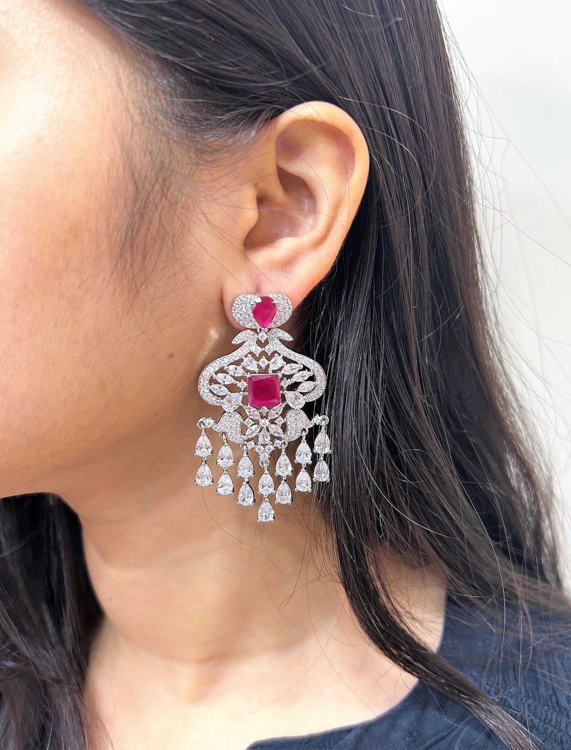 Marjorie Diamond Designer Earrings