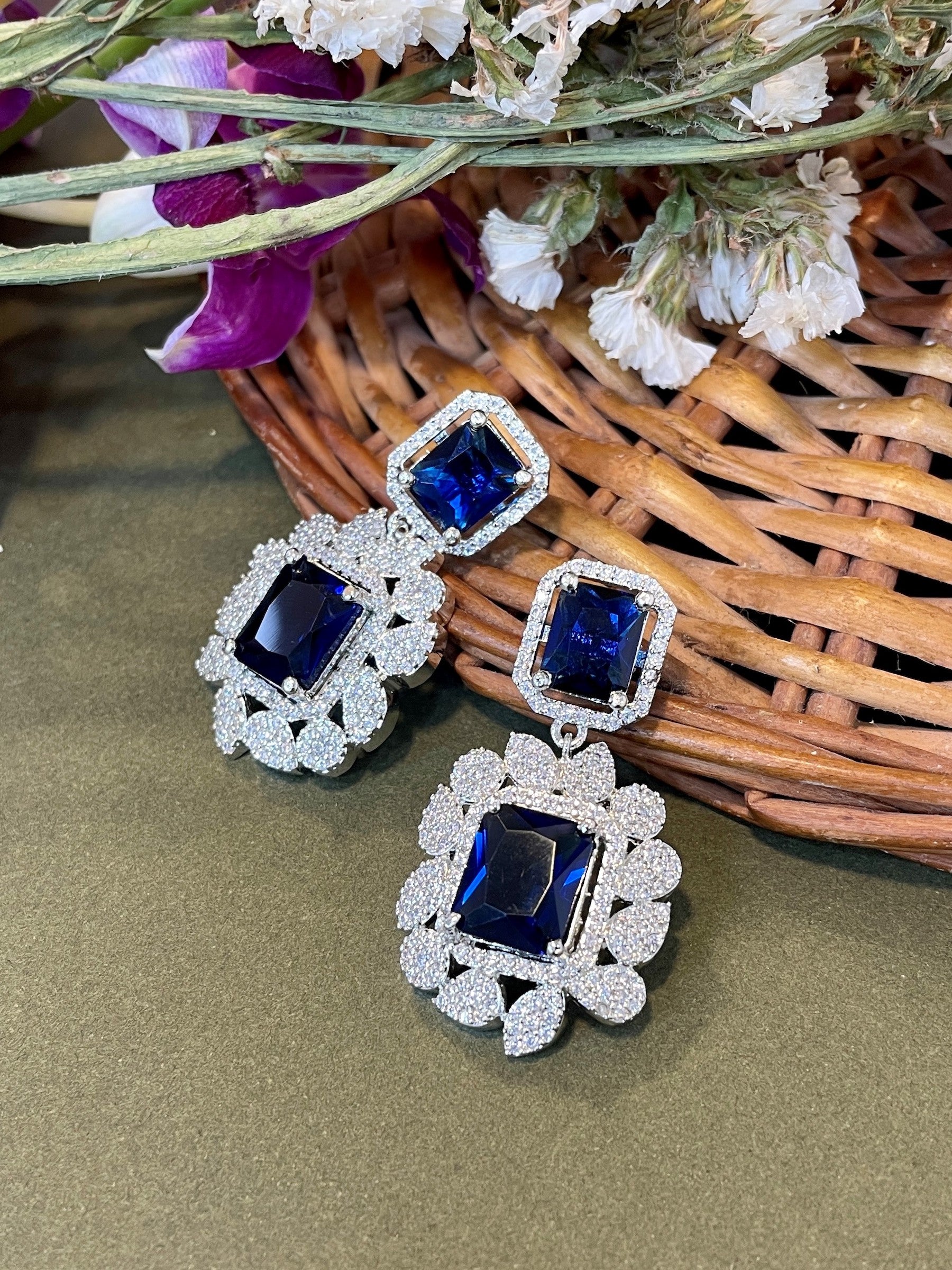Willow Diamond Cluster Earrings