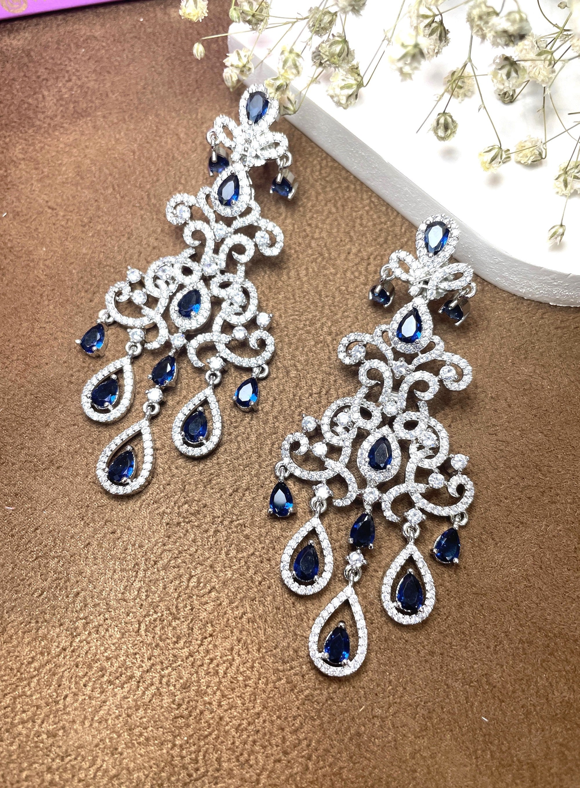 Sara Diamond Designer Earrings