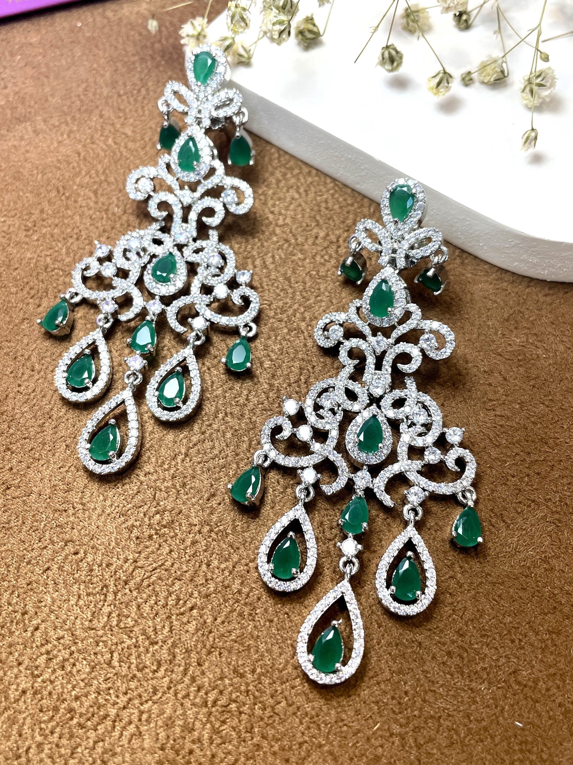 Sara Diamond Designer Earrings