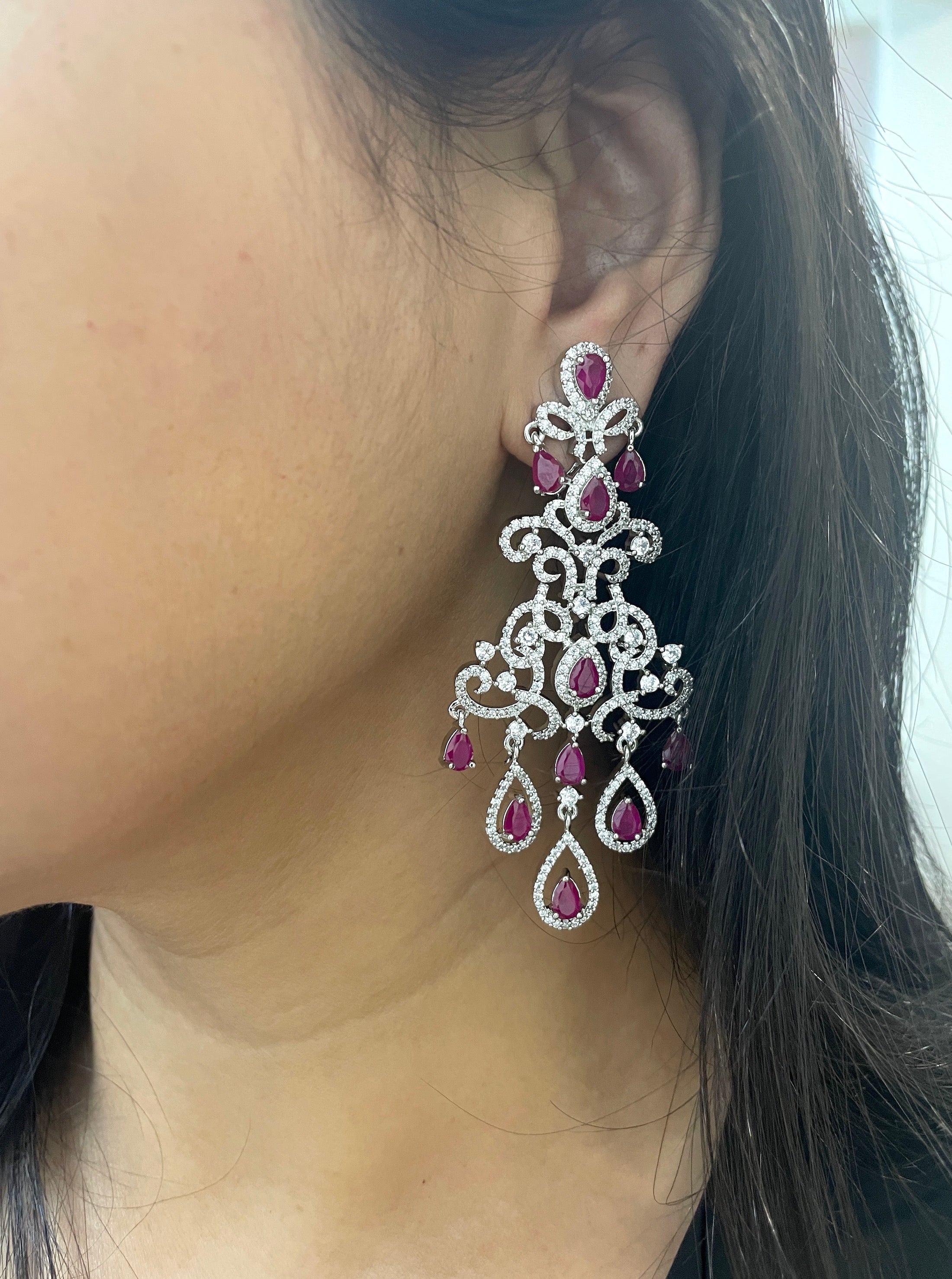Sara Diamond Designer Earrings