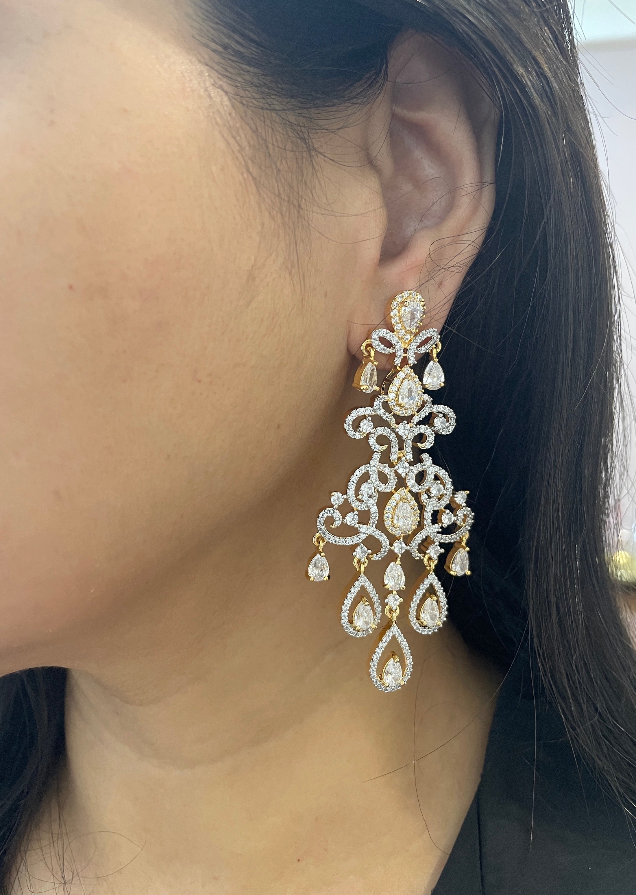 Sara Diamond Designer Earrings