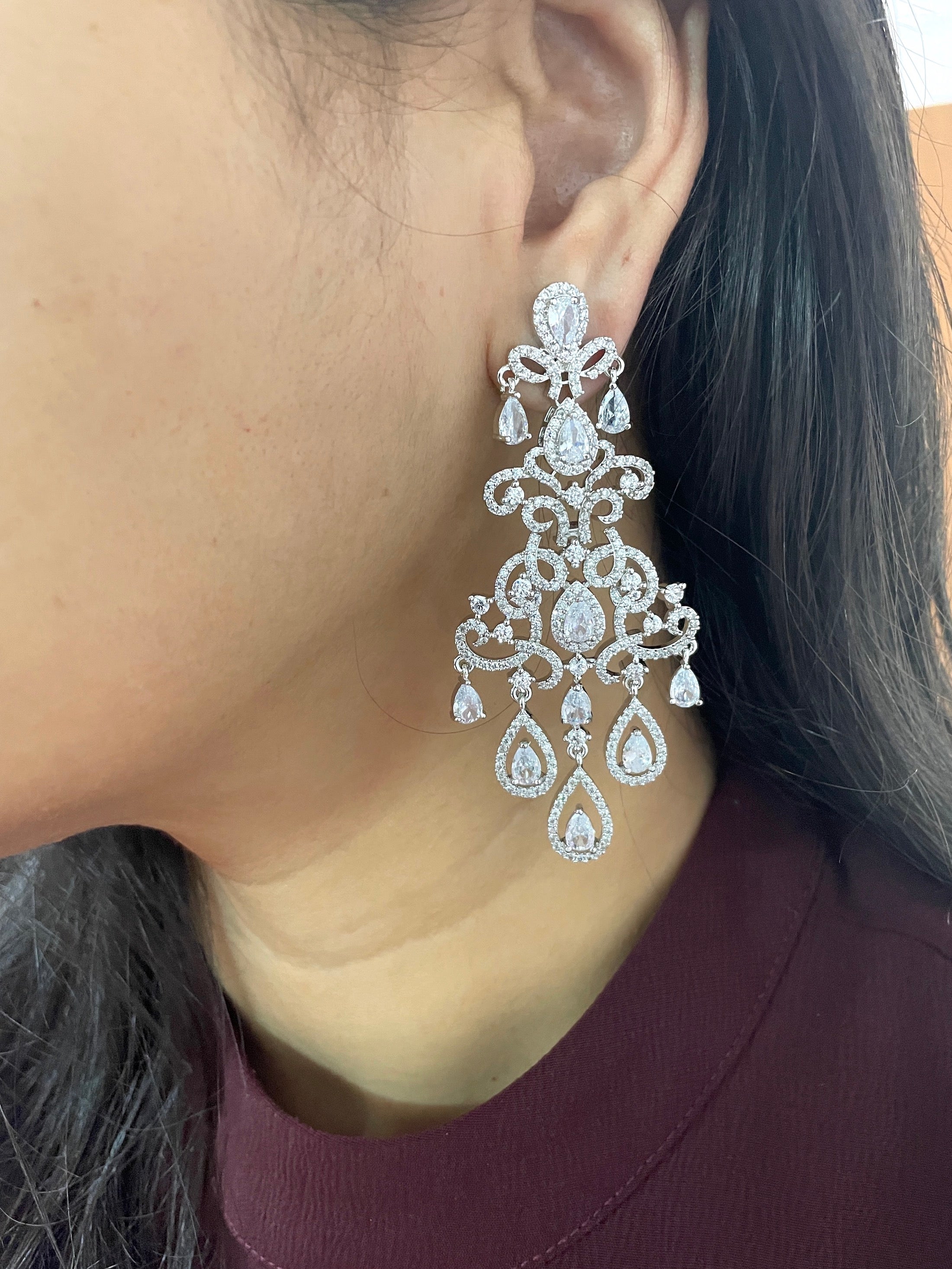 Sara Diamond Designer Earrings
