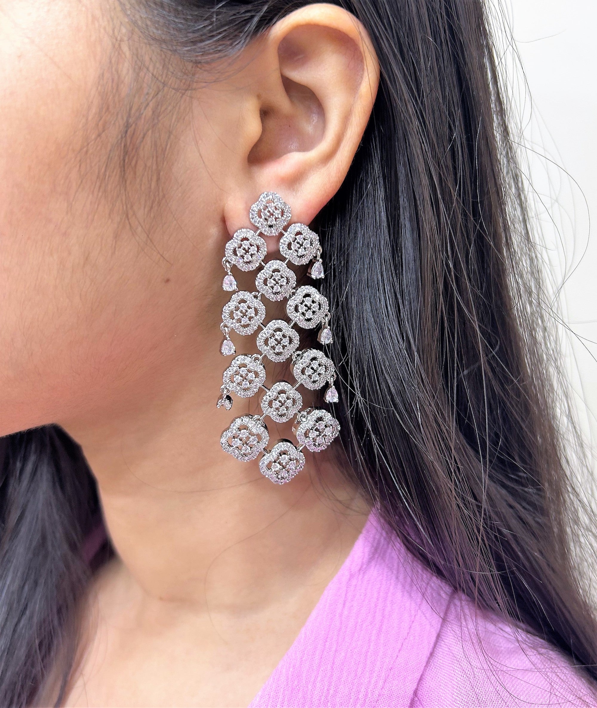 Austera Diamond Statement Earrings