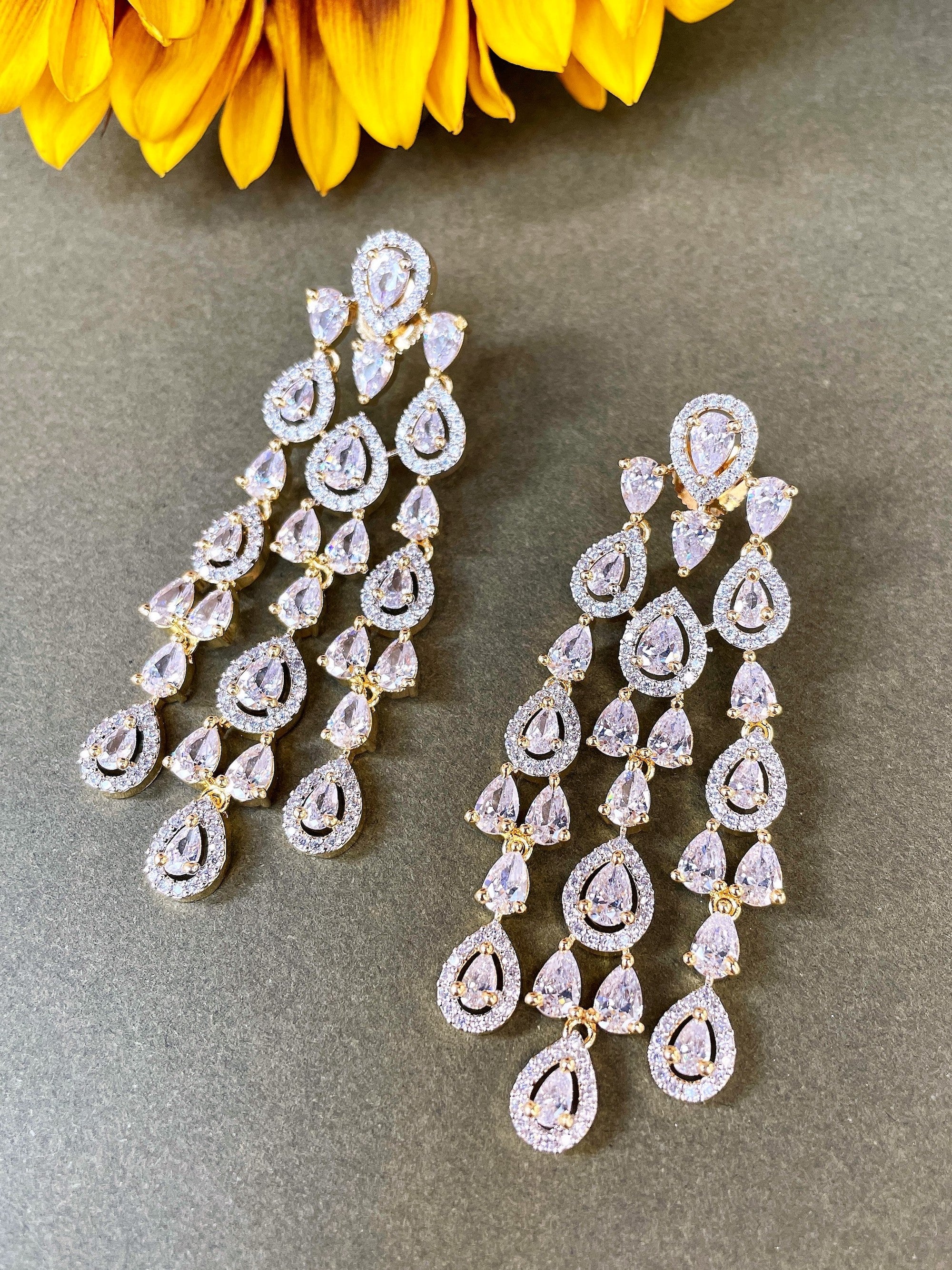 Valerie Diamond Waterfall Earrings