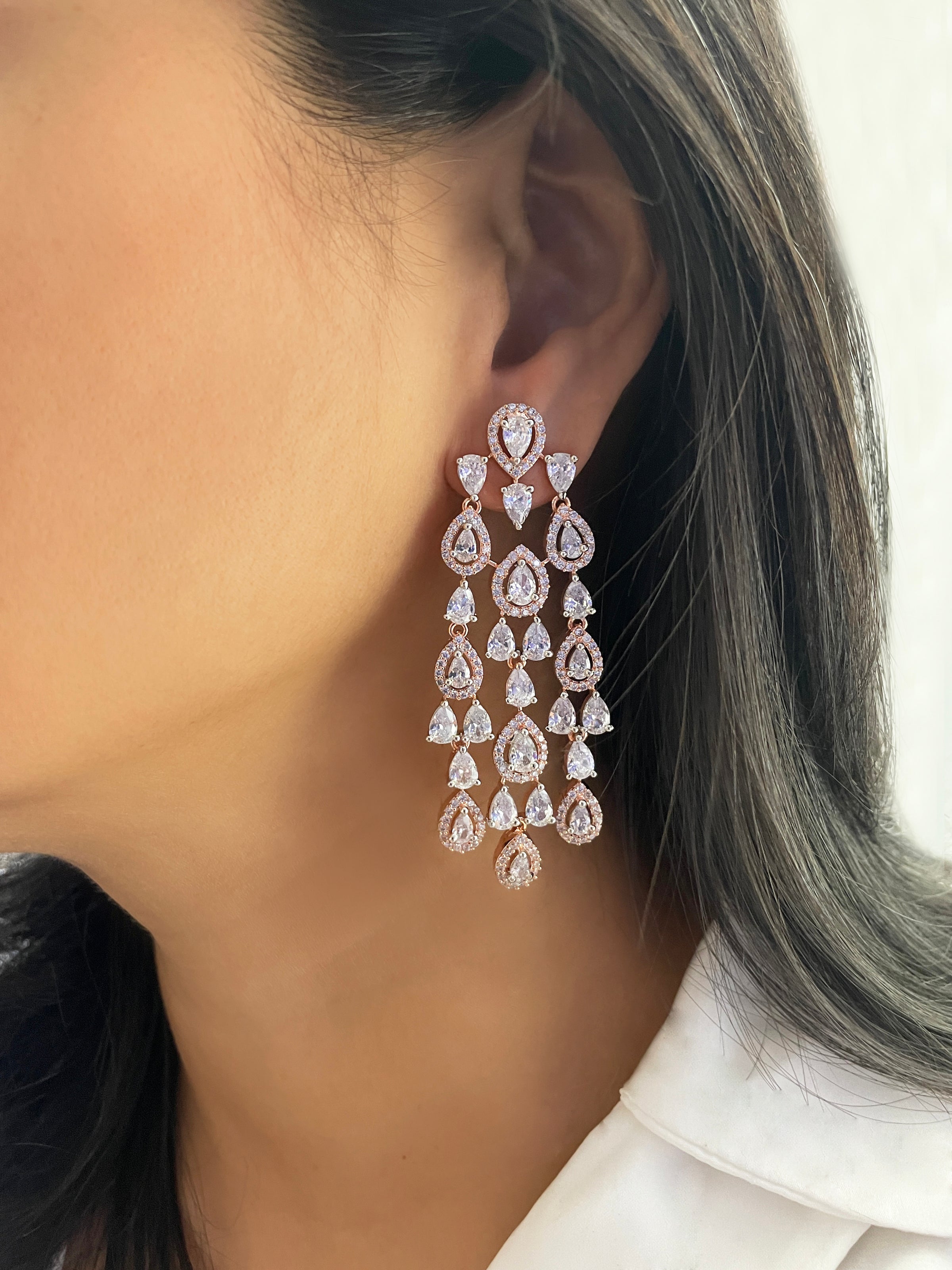 Valerie Diamond Waterfall Earrings