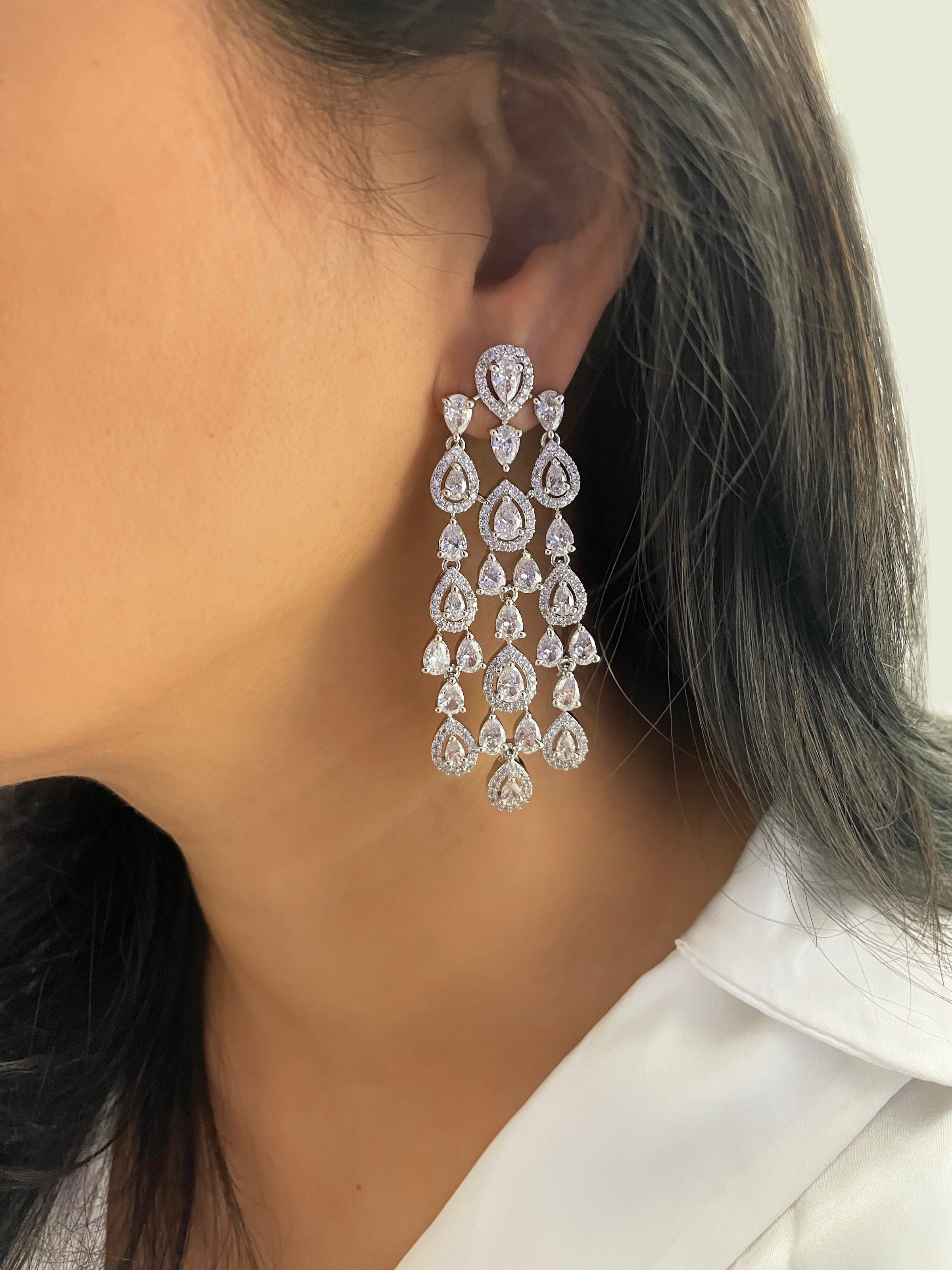 Valerie Diamond Waterfall Earrings