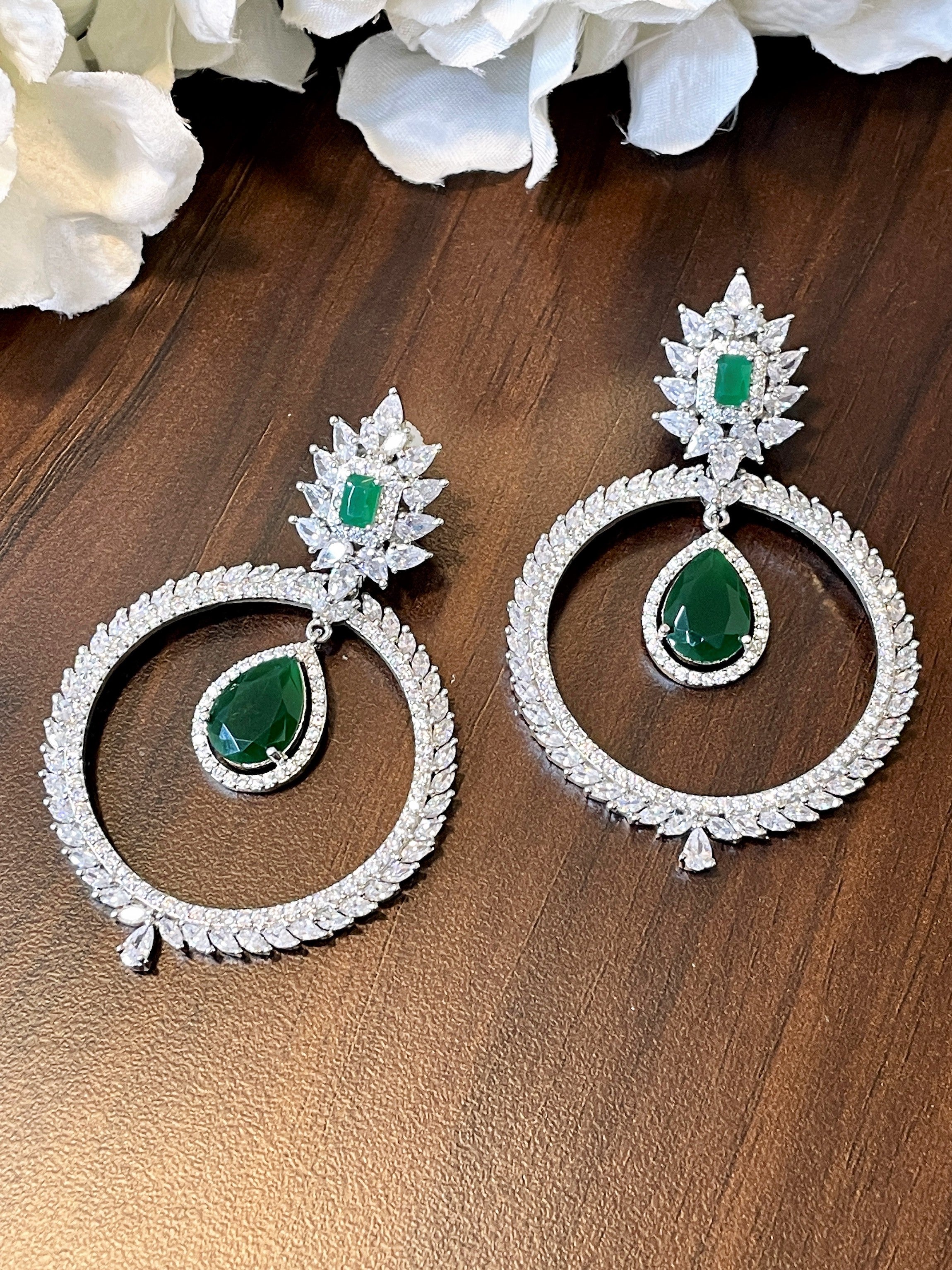 Zeya Diamond Designer Chandbalis