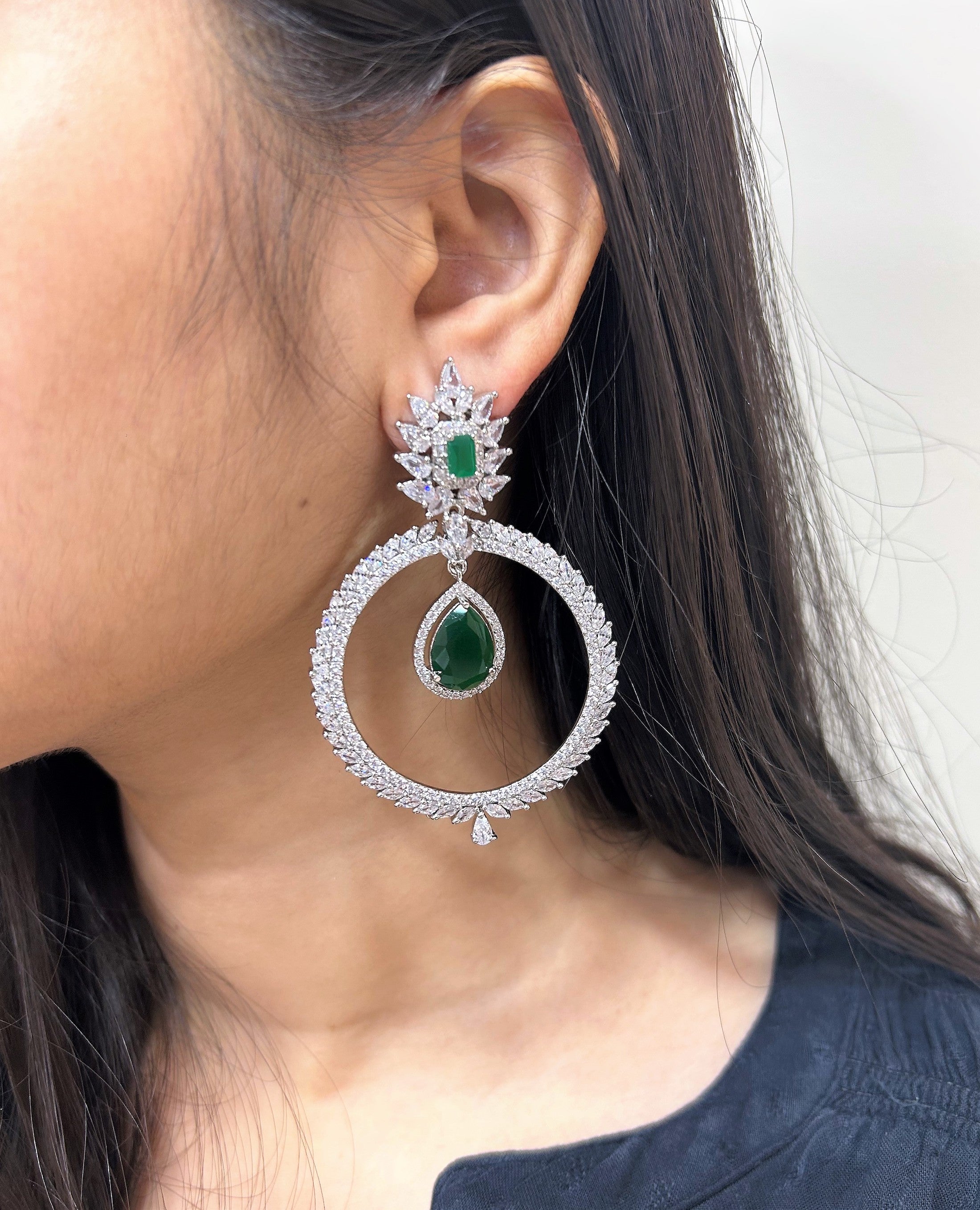 Zeya Diamond Designer Chandbalis
