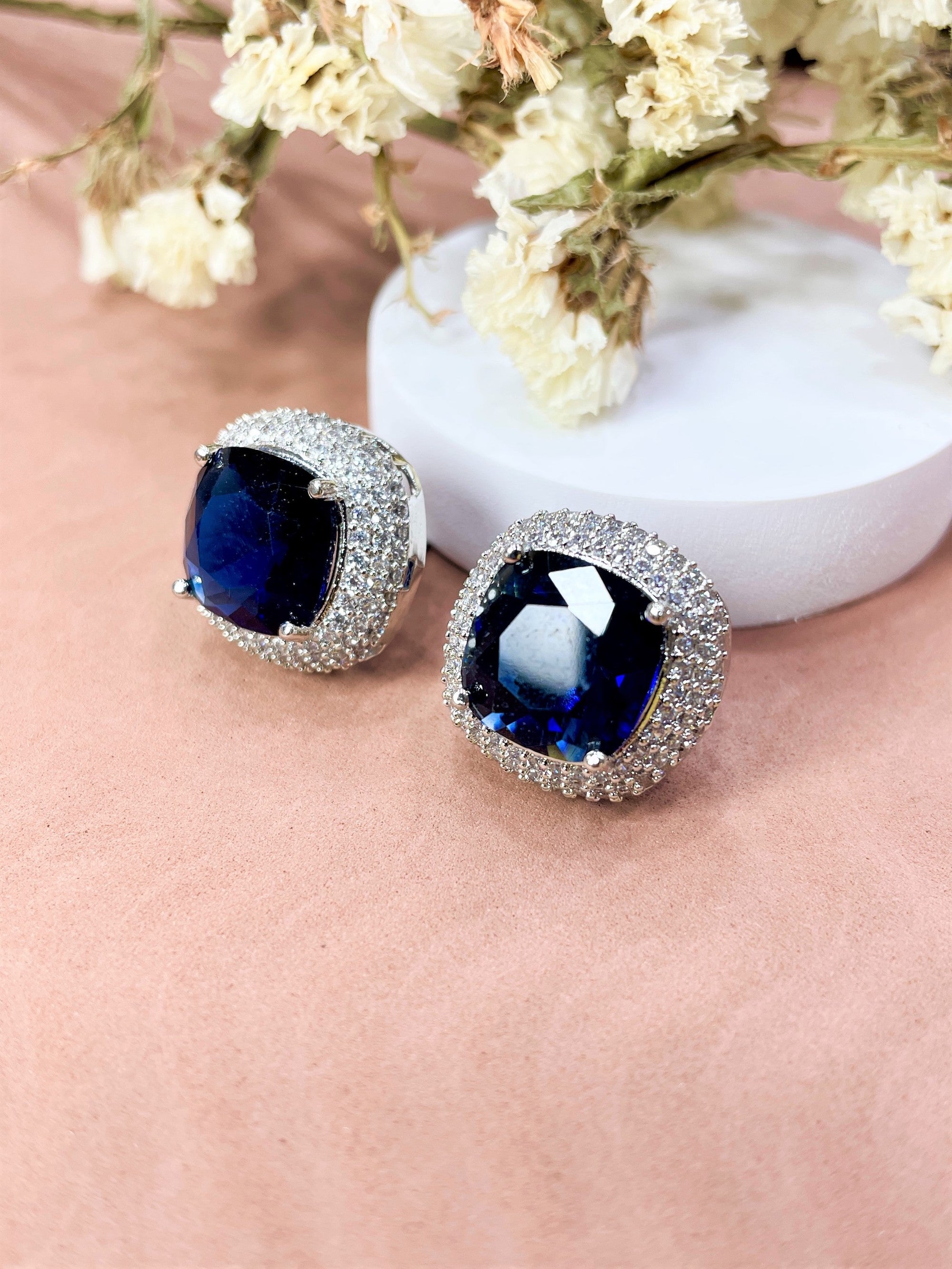 Cushion Diamond Studs