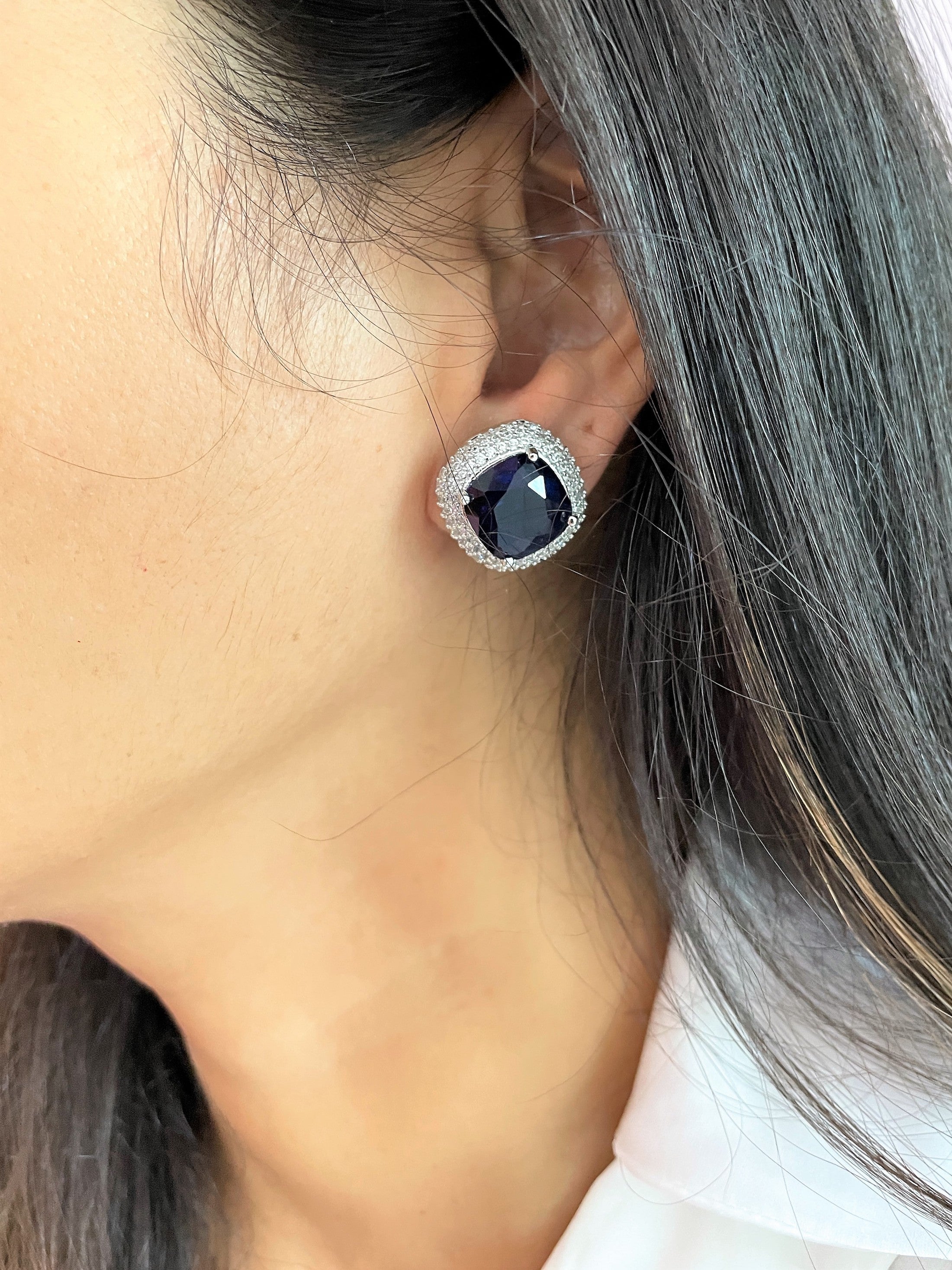 Cushion Diamond Studs