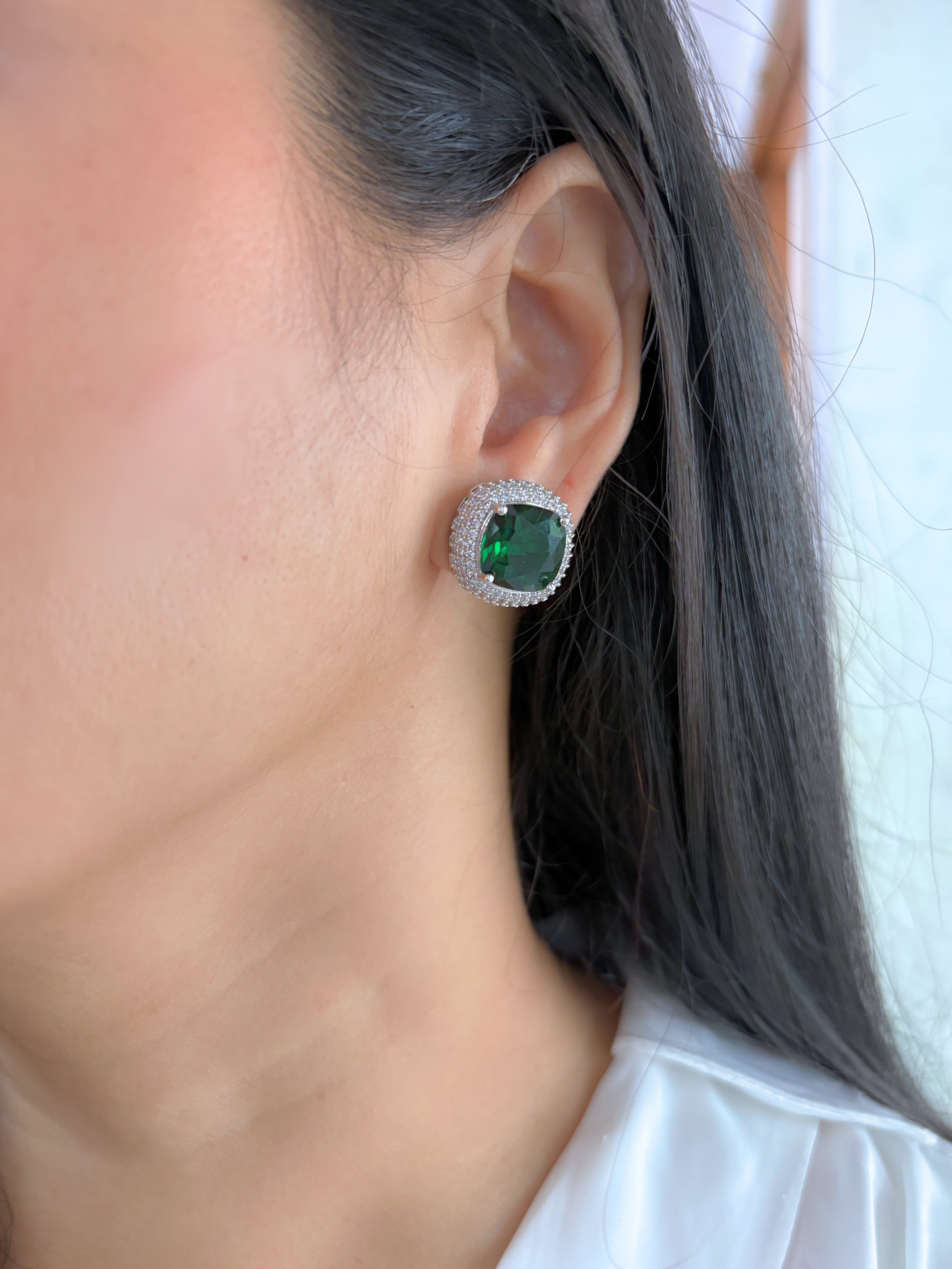 Cushion Diamond Studs