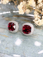 Cushion Diamond Studs