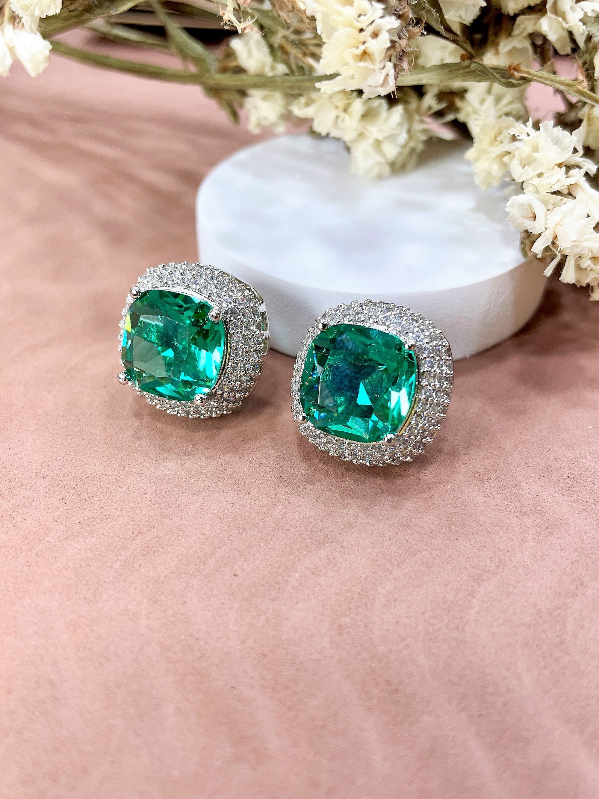 Cushion Diamond Studs