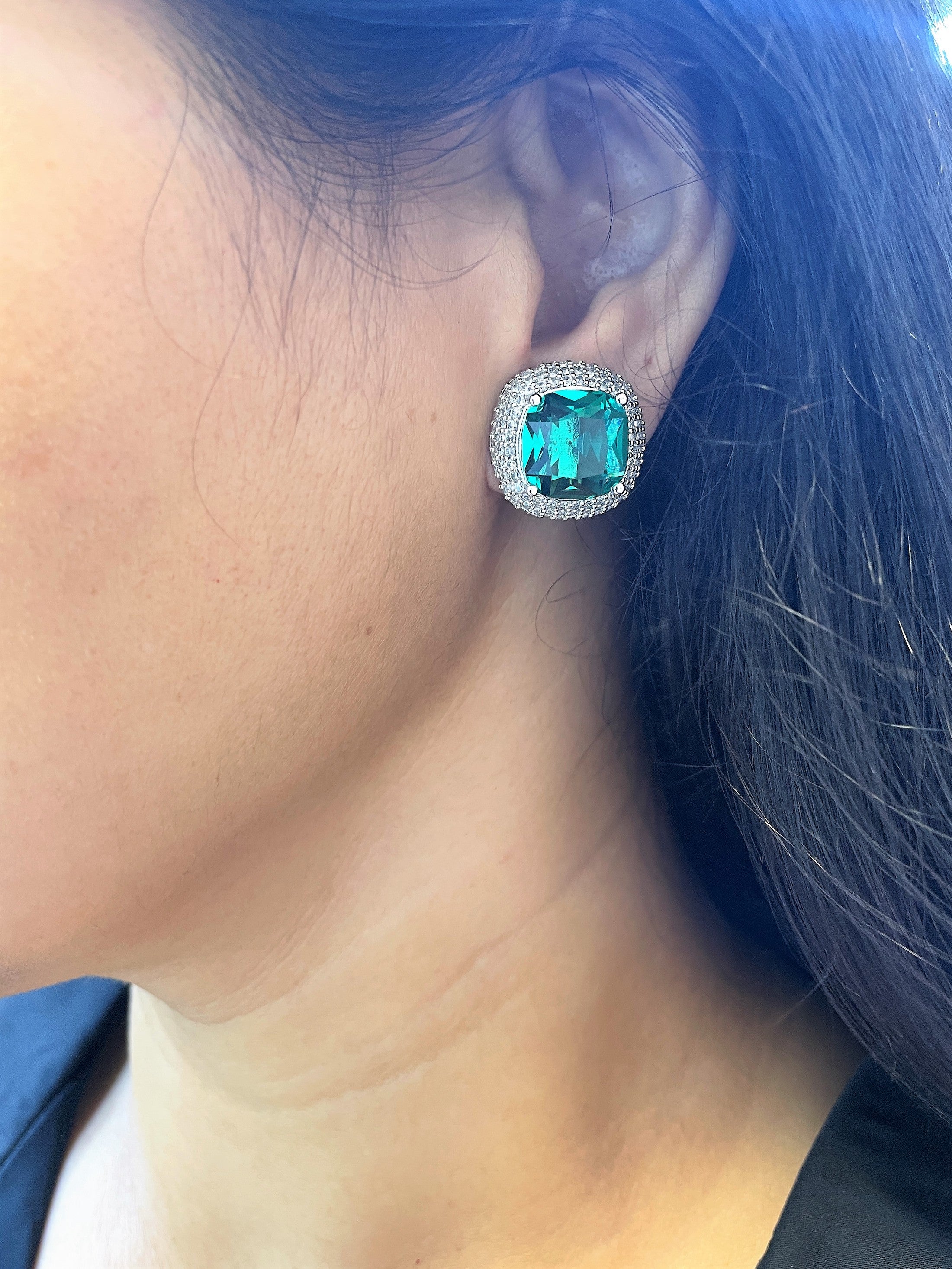 Cushion Diamond Studs