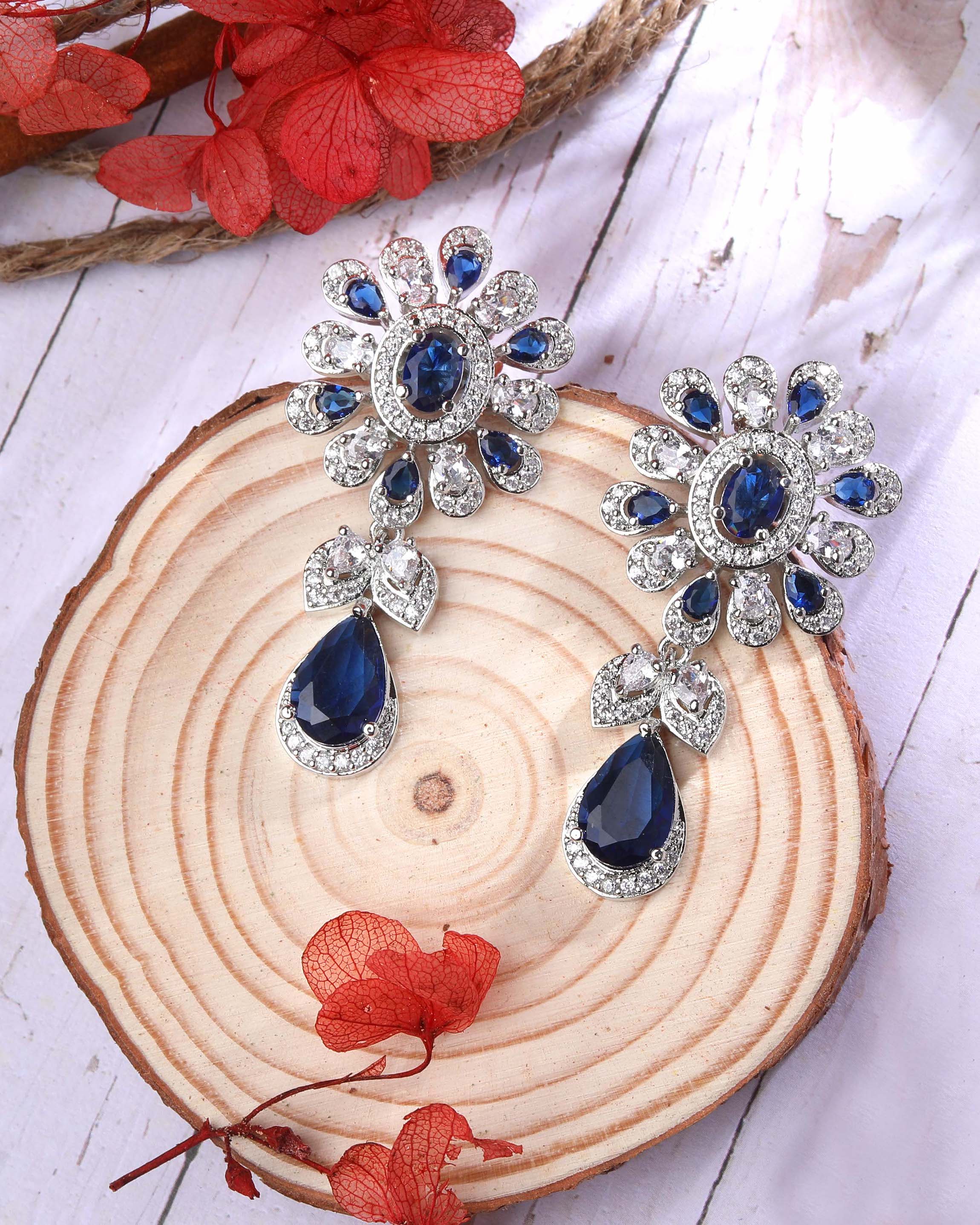Viviana Floral Diamond Earrings
