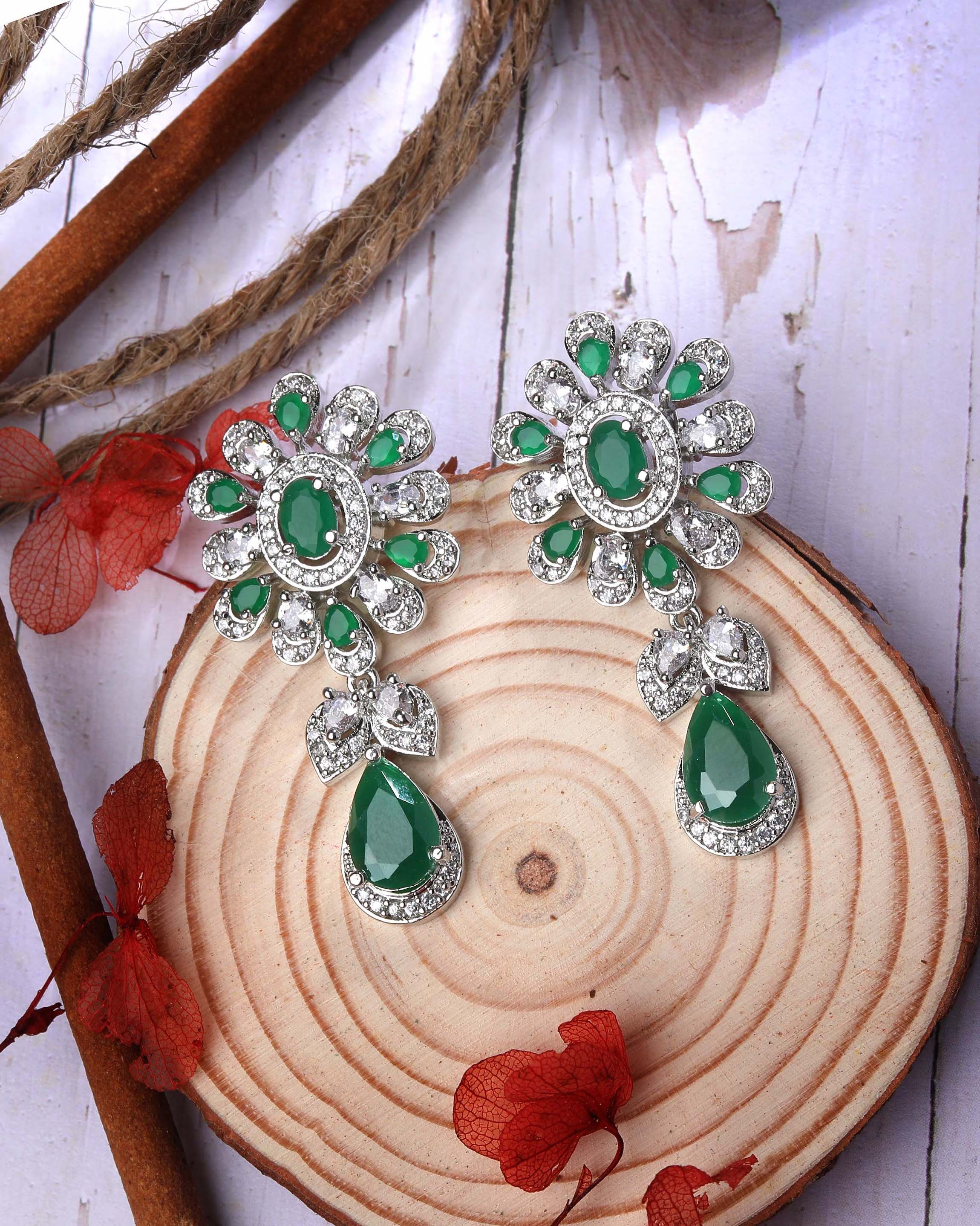Viviana Floral Diamond Earrings