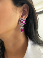 Viviana Floral Diamond Earrings