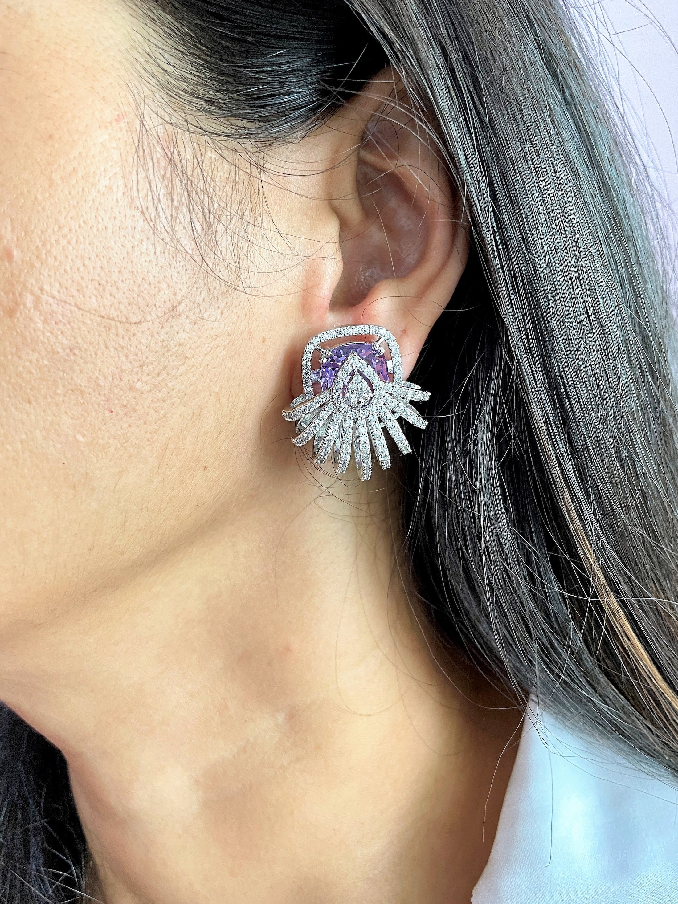 Fiona Diamond Designer Studs