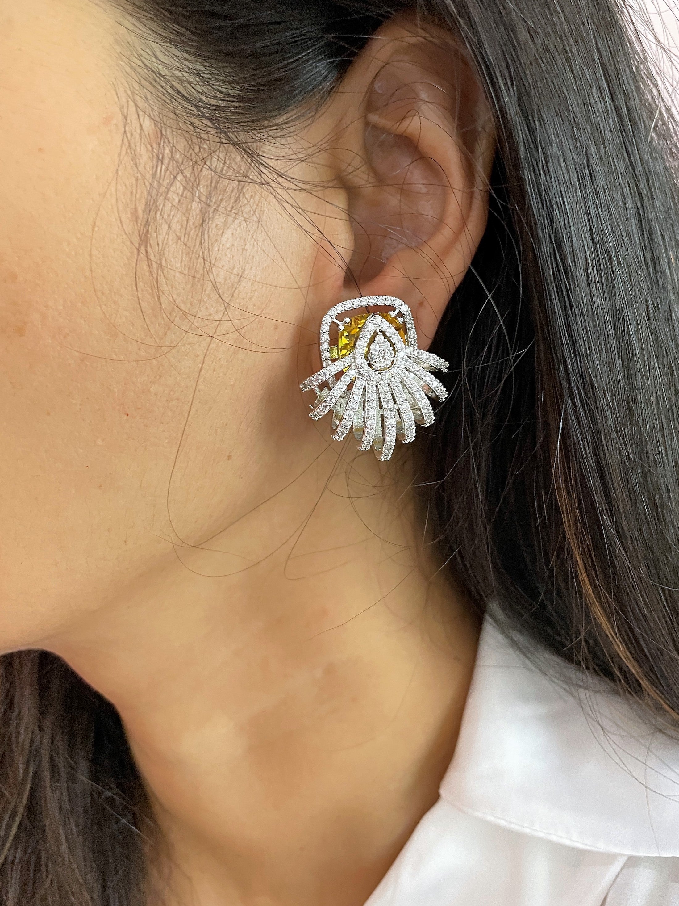 Fiona Diamond Designer Studs