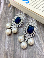 Yashi Diamond & Pearl Statement Earrings