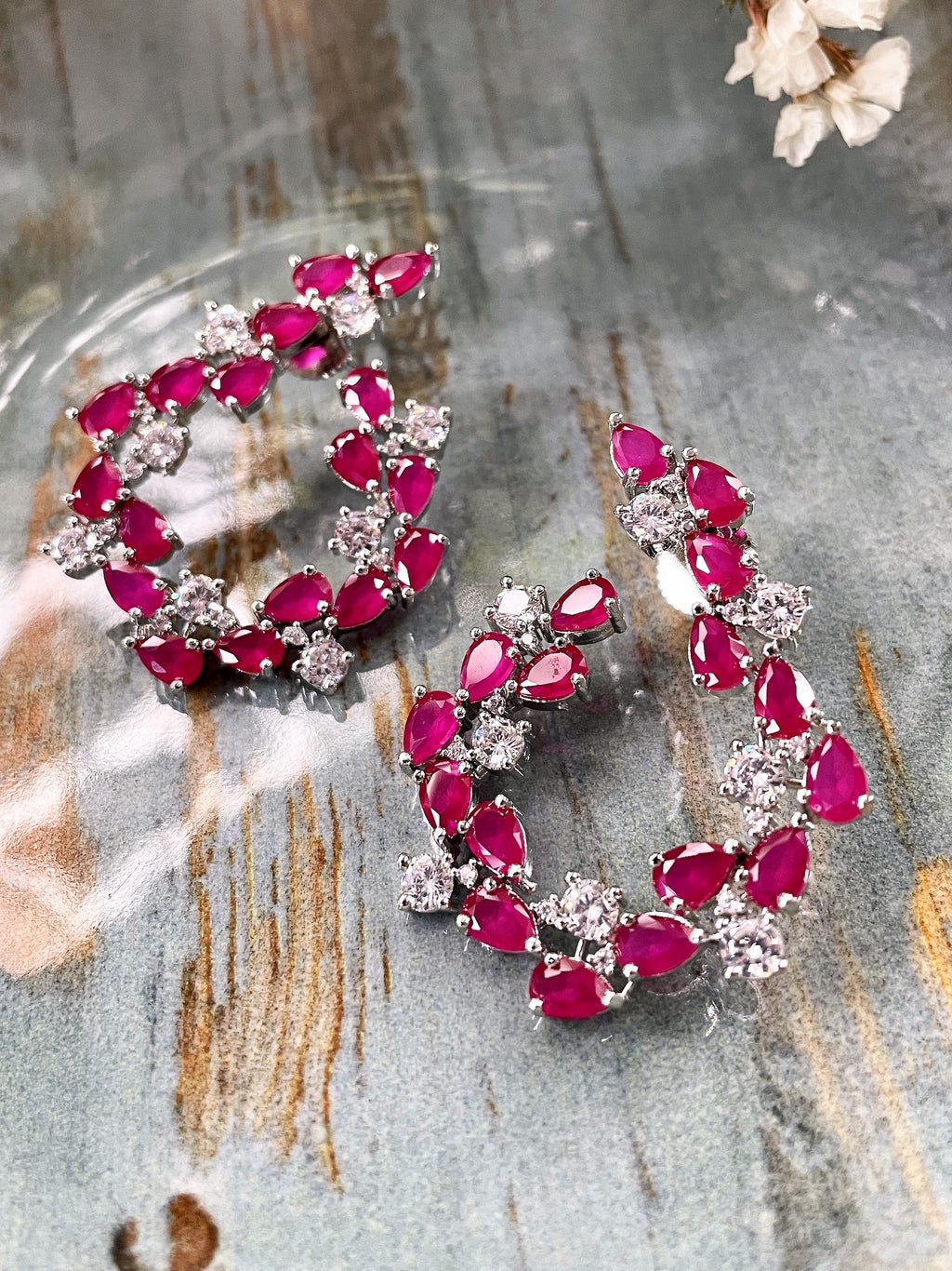 Sage Diamond & Colorstone Designer Studs