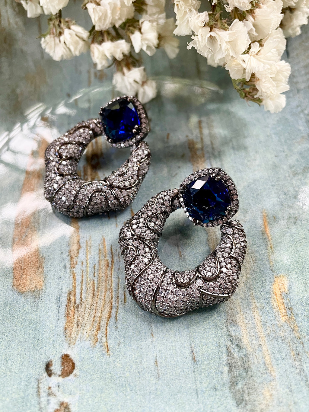 Orchid Diamond Designer Earrings