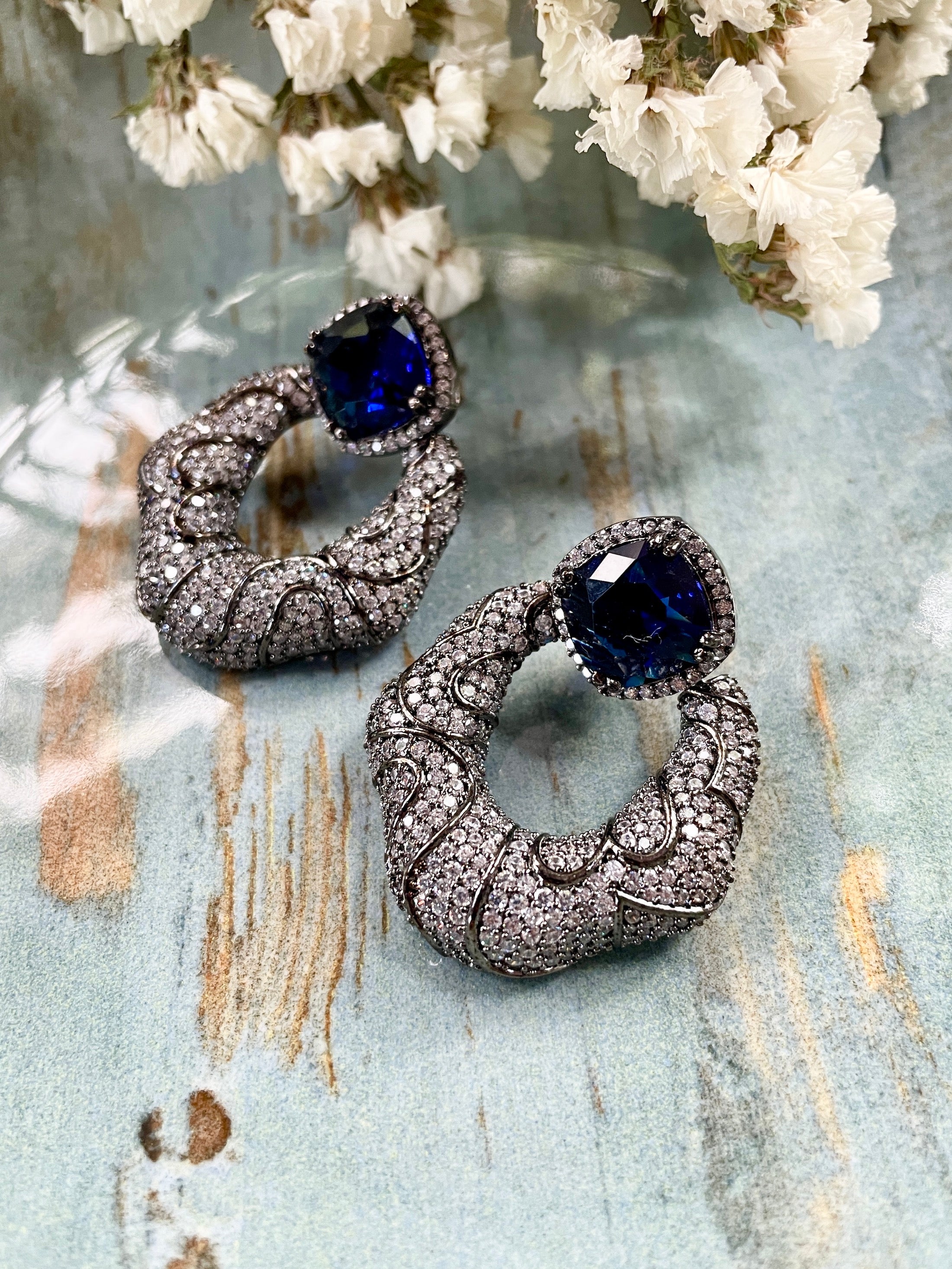 Orchid Diamond Designer Earrings