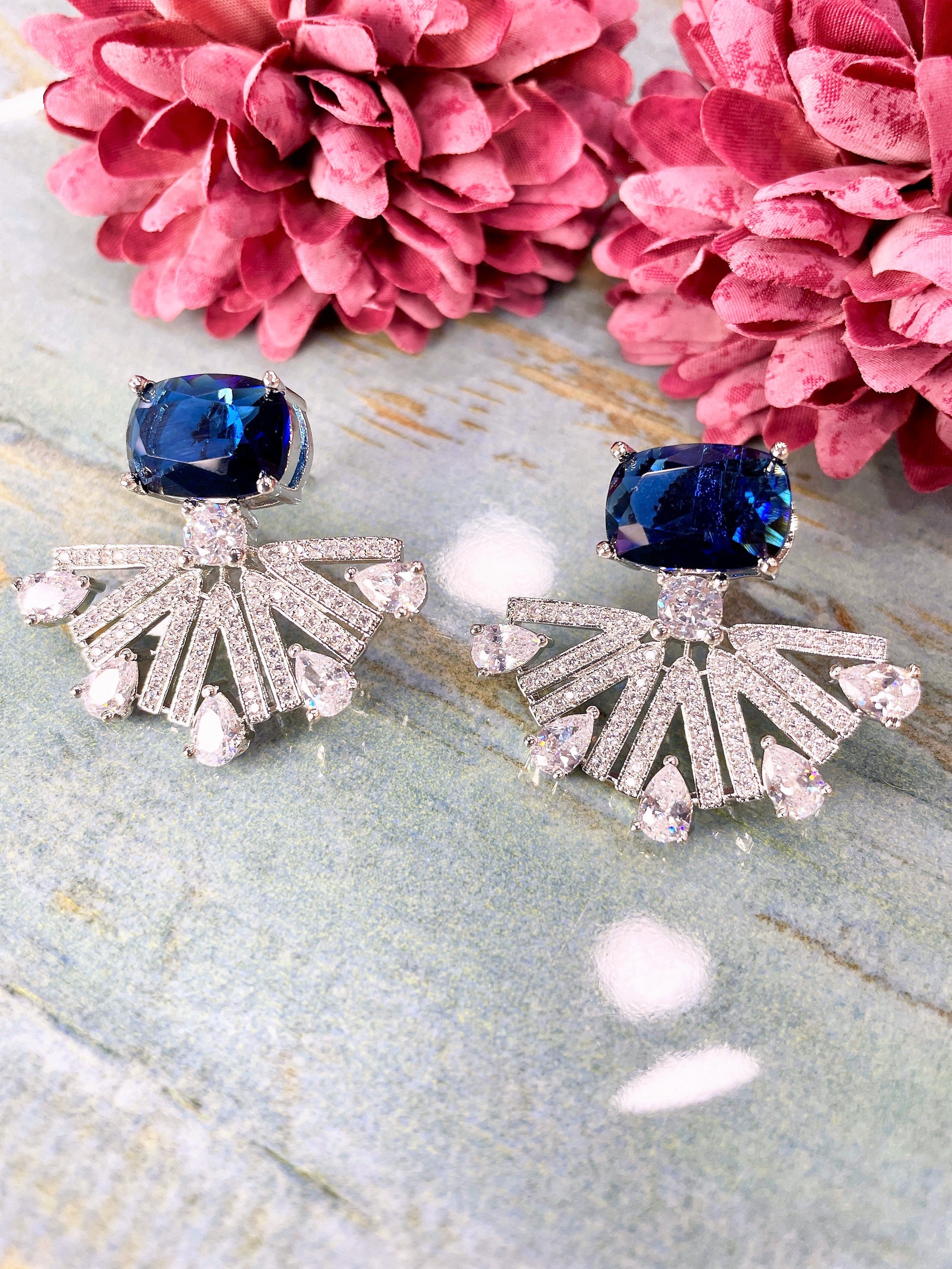 Petal Diamond Designer Studs