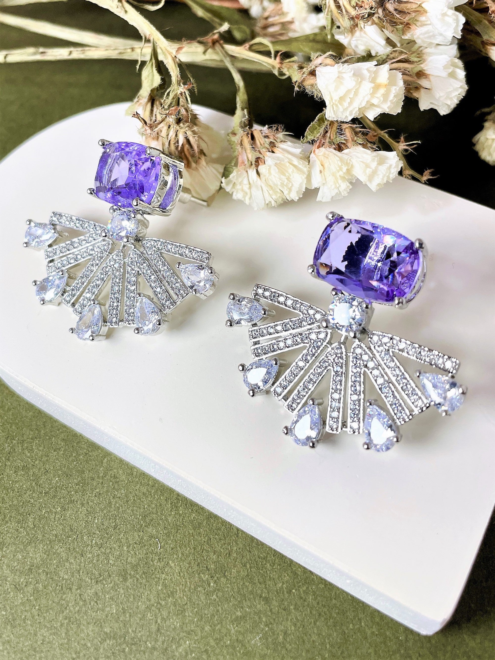 Petal Diamond Designer Studs