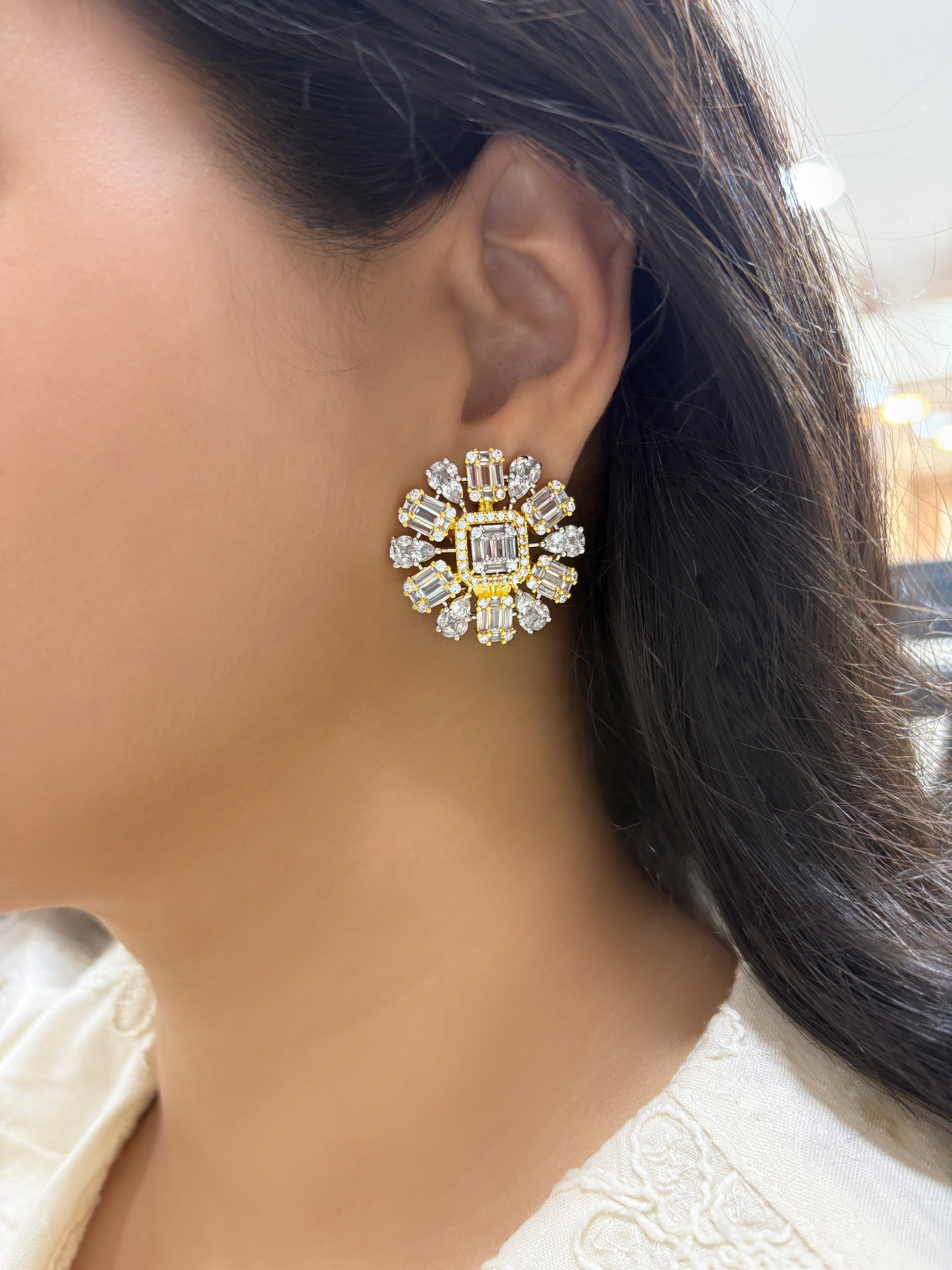Chakra Illusion Diamond Studs