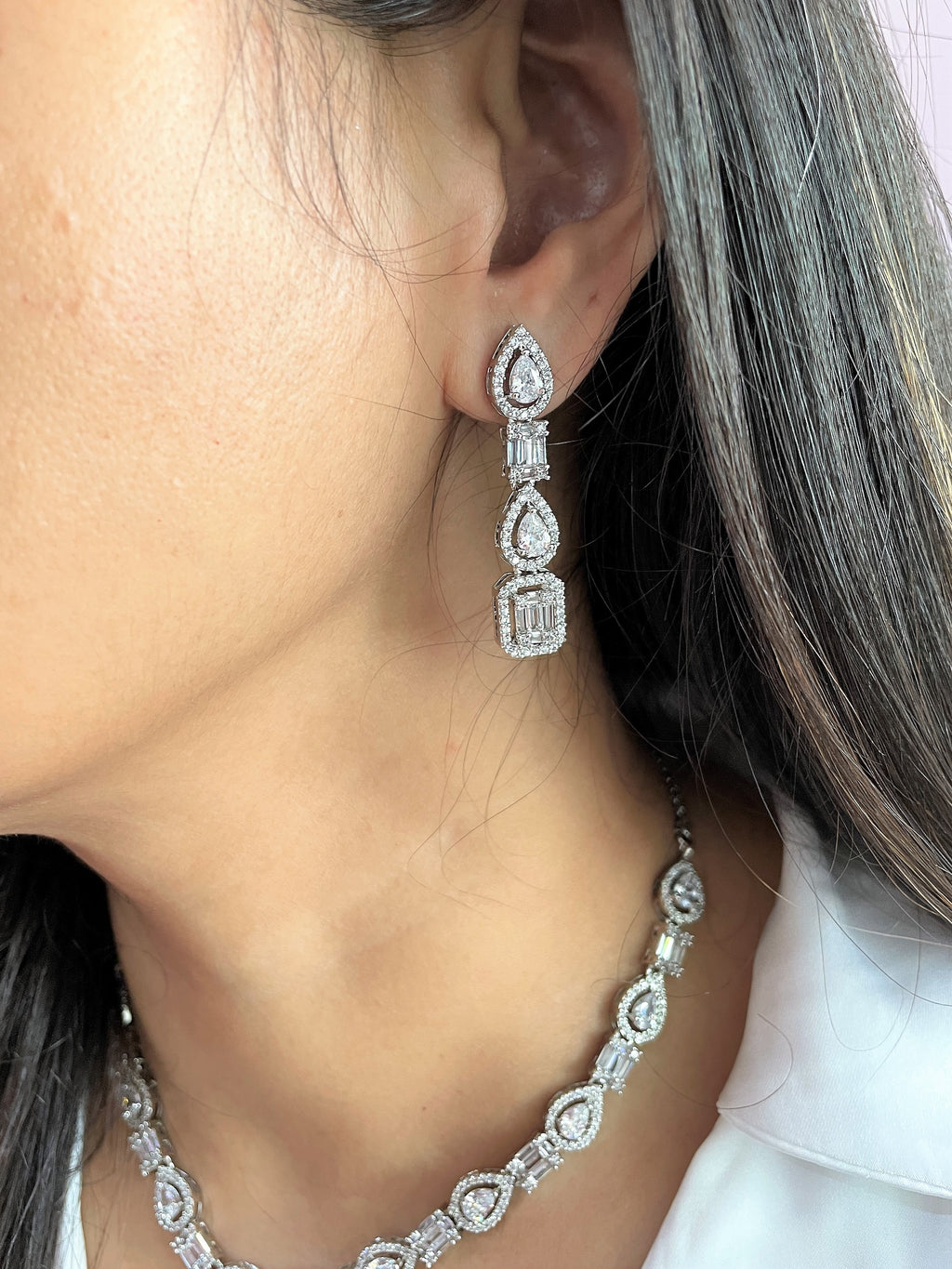 Autumn Diamond Lariat Necklace Set