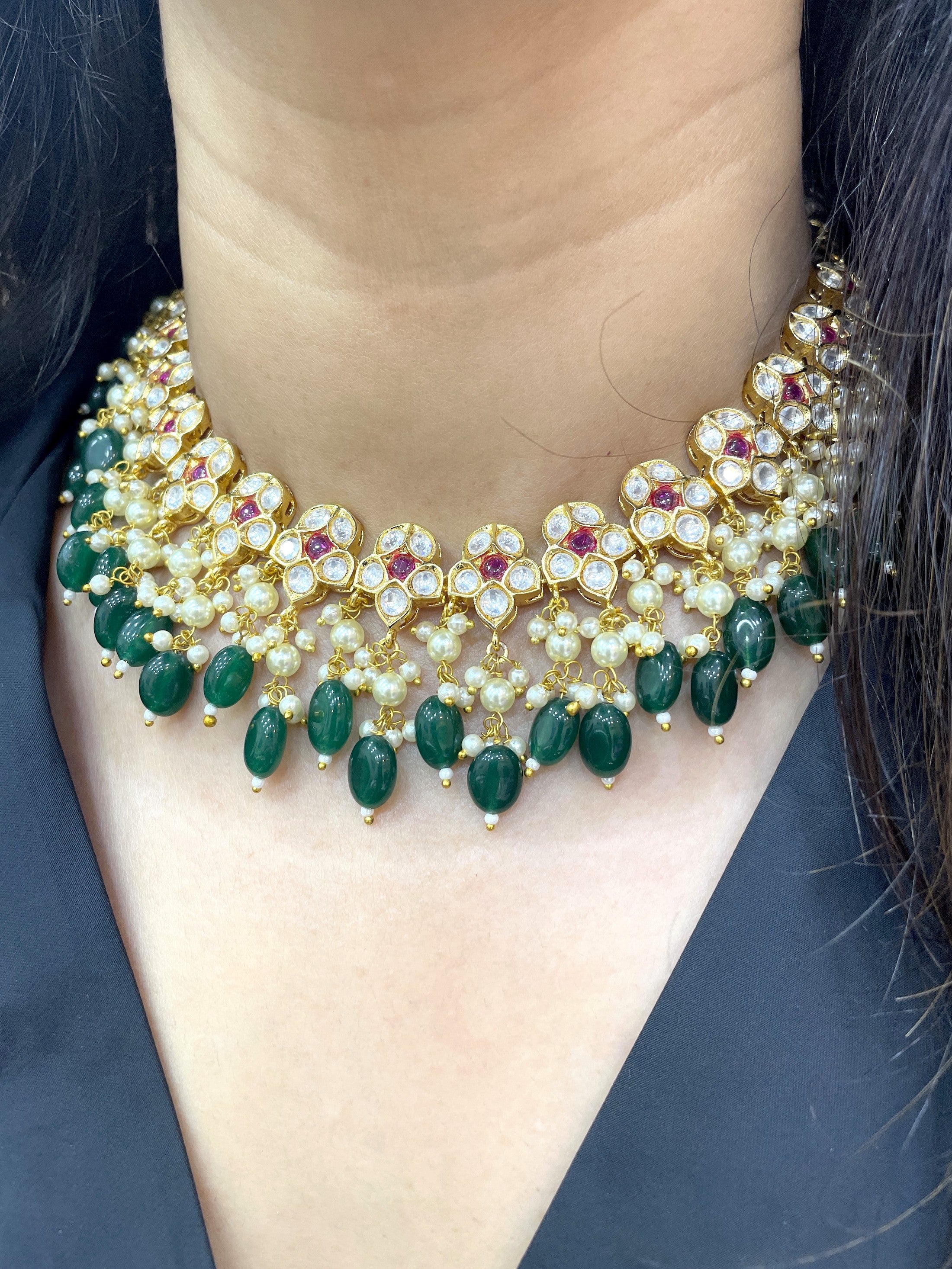 Layla Polki Designer Necklace Set