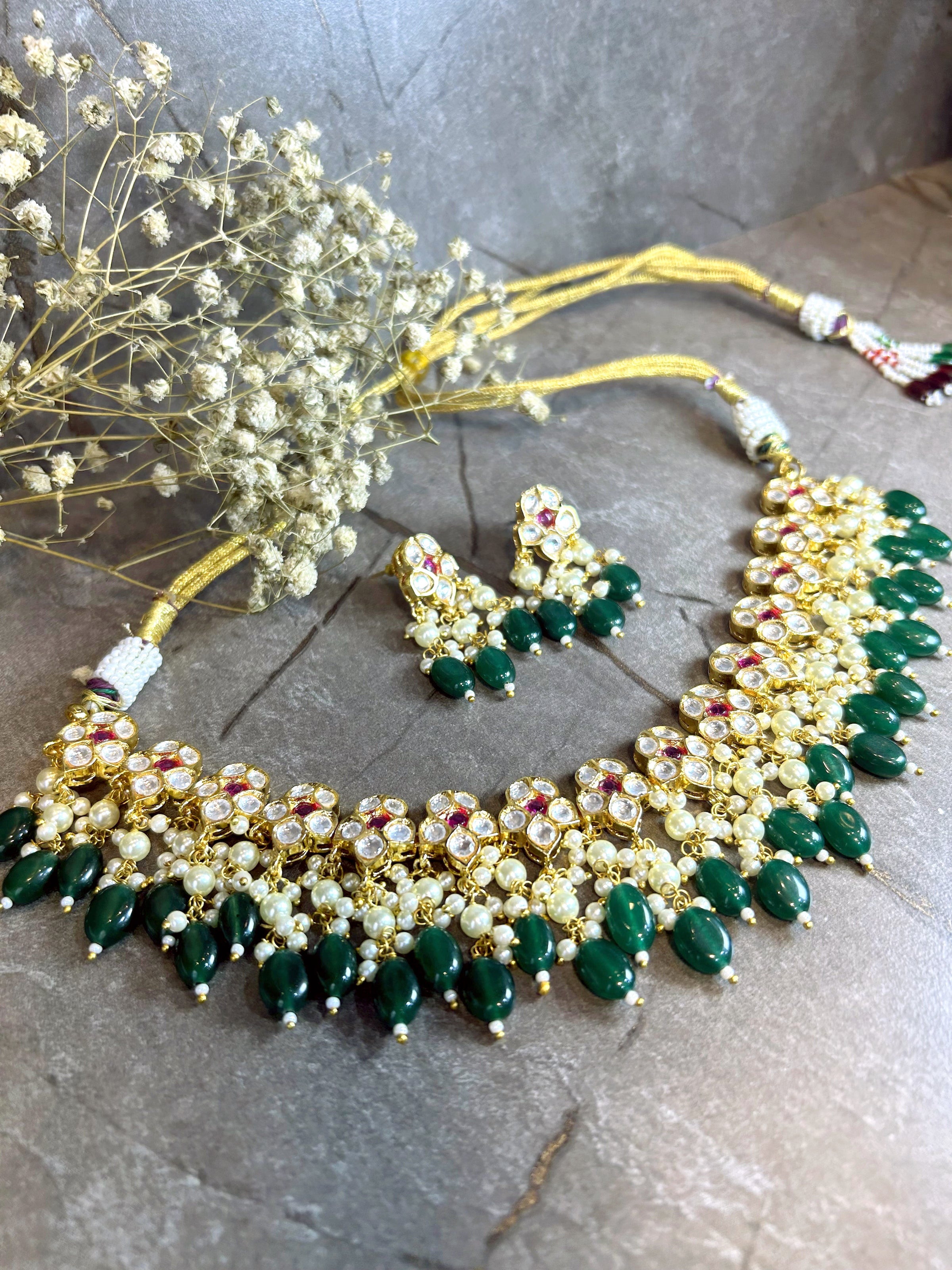 Layla Polki Designer Necklace Set