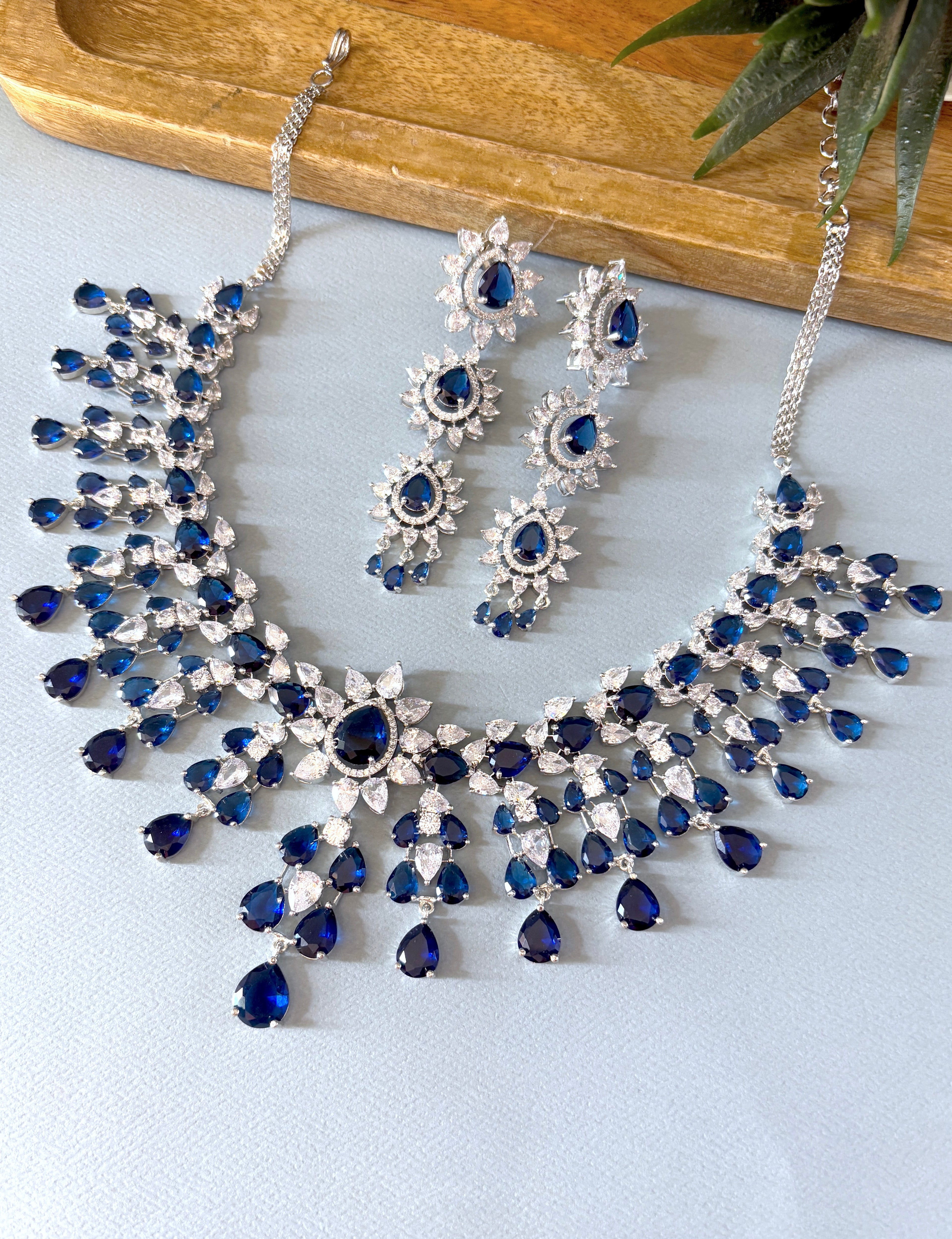 Diksha Designer Diamond & Color Stones Necklace Set