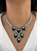 Amrit Designer Diamond & Color Stones Necklace Set