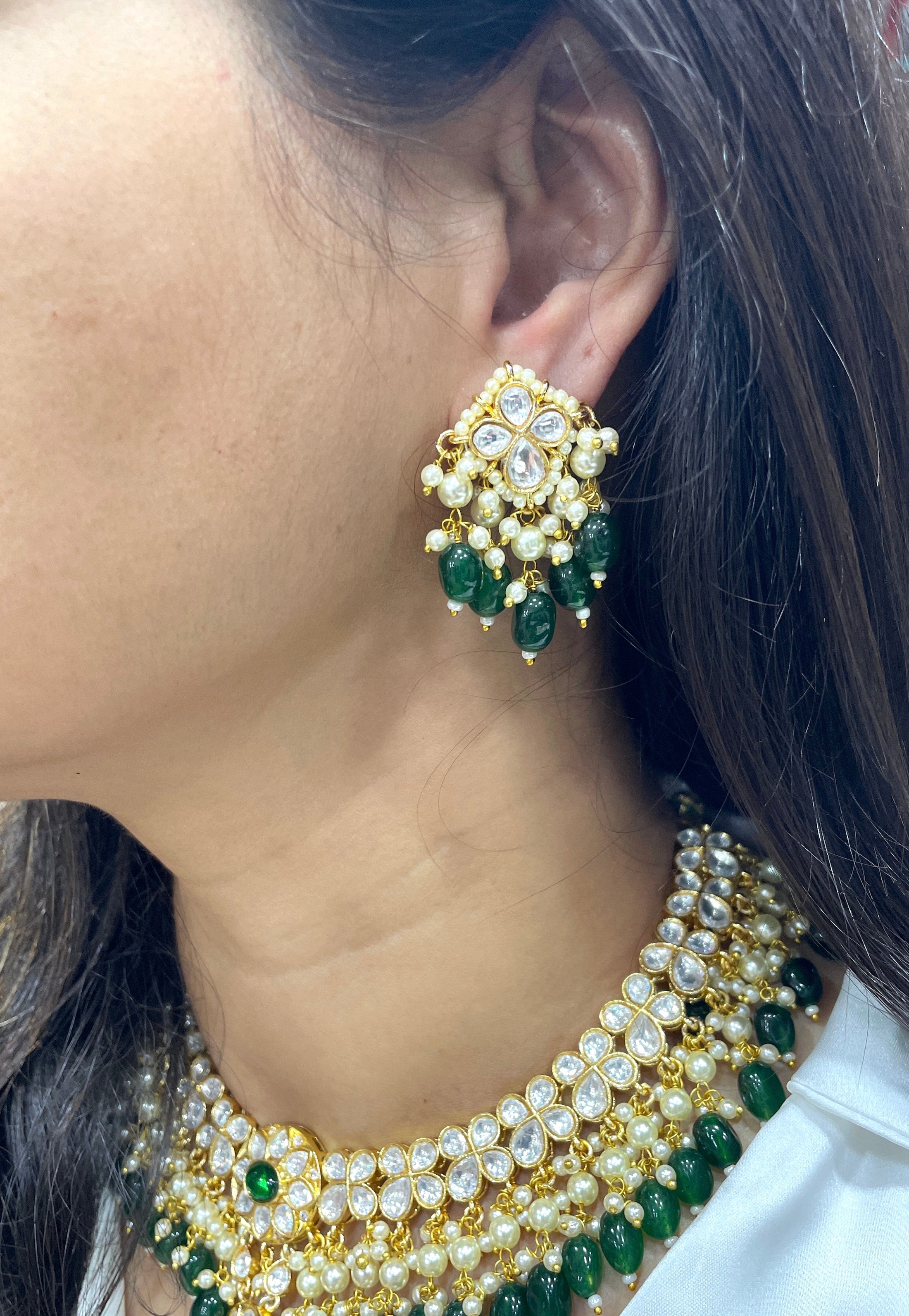 Ishani Polki Statement Necklace Set