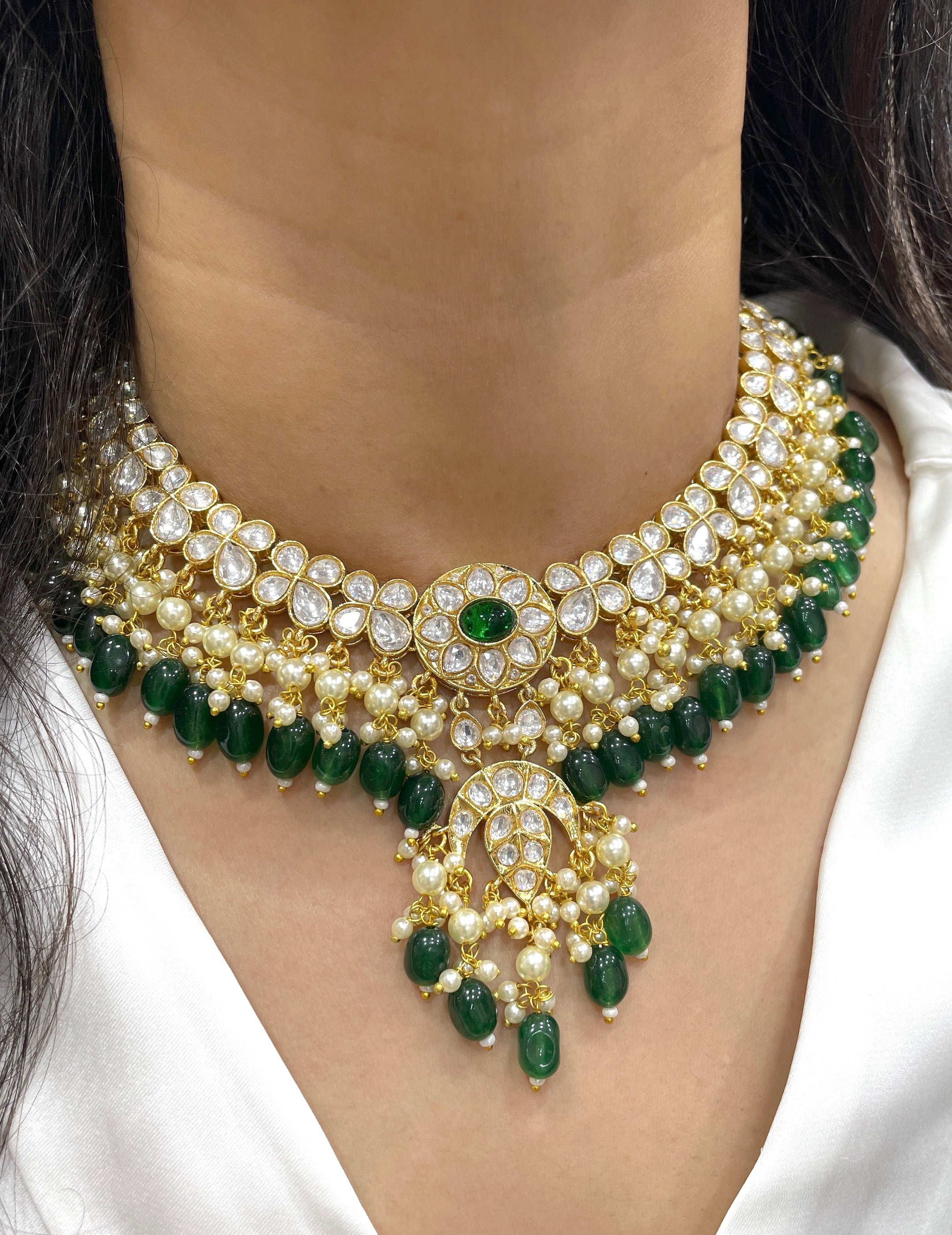 Ishani Polki Statement Necklace Set