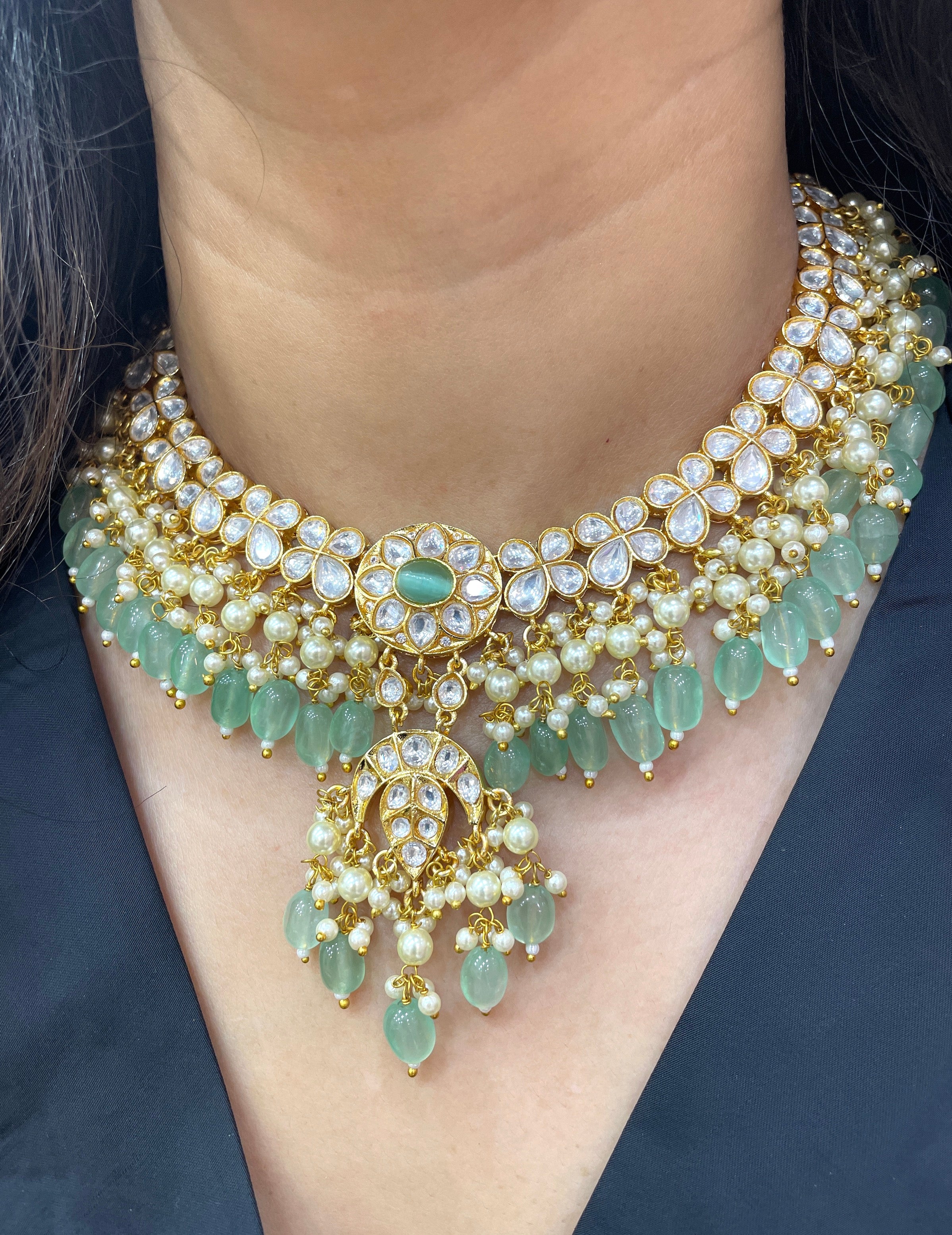 Ishani Polki Statement Necklace Set