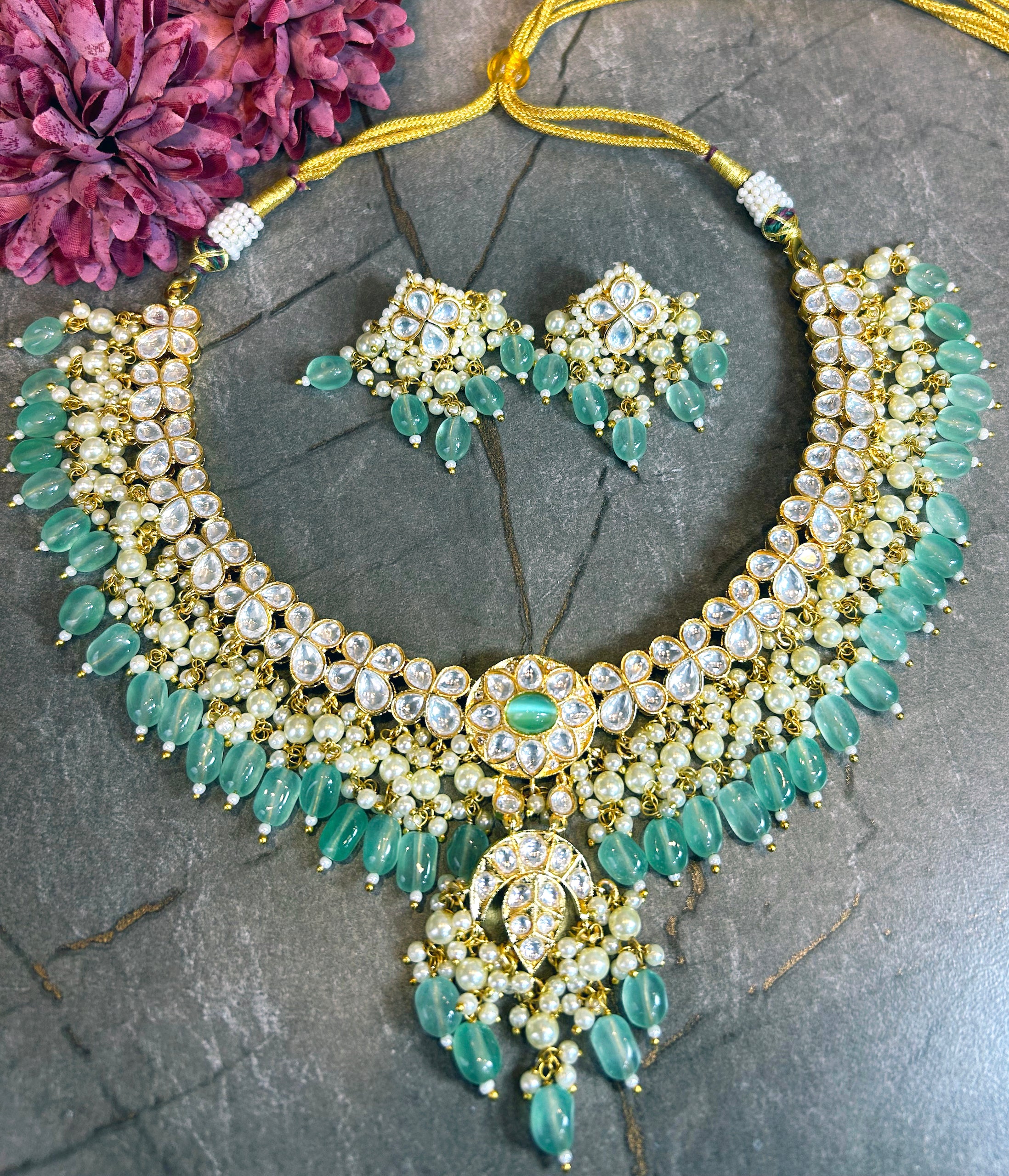 Ishani Polki Statement Necklace Set