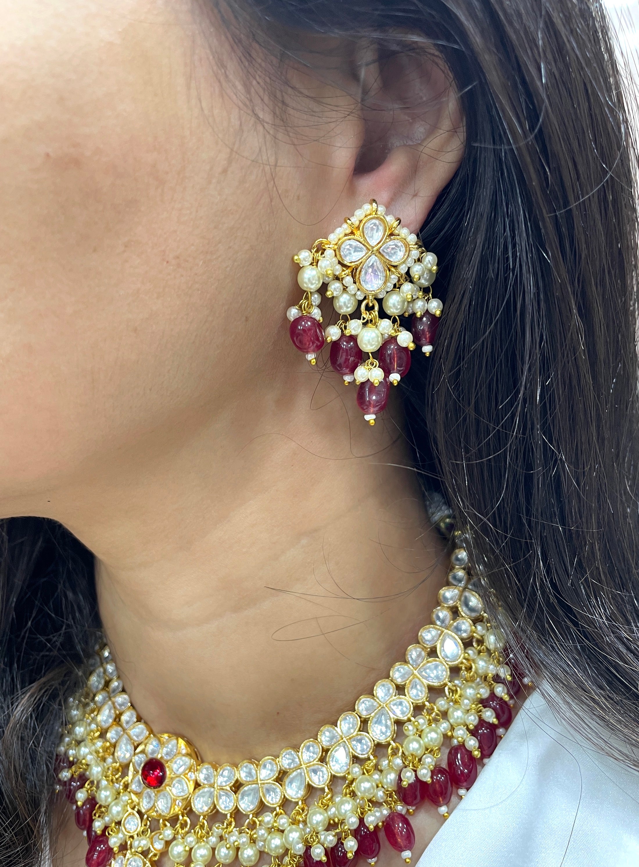 Ishani Polki Statement Necklace Set