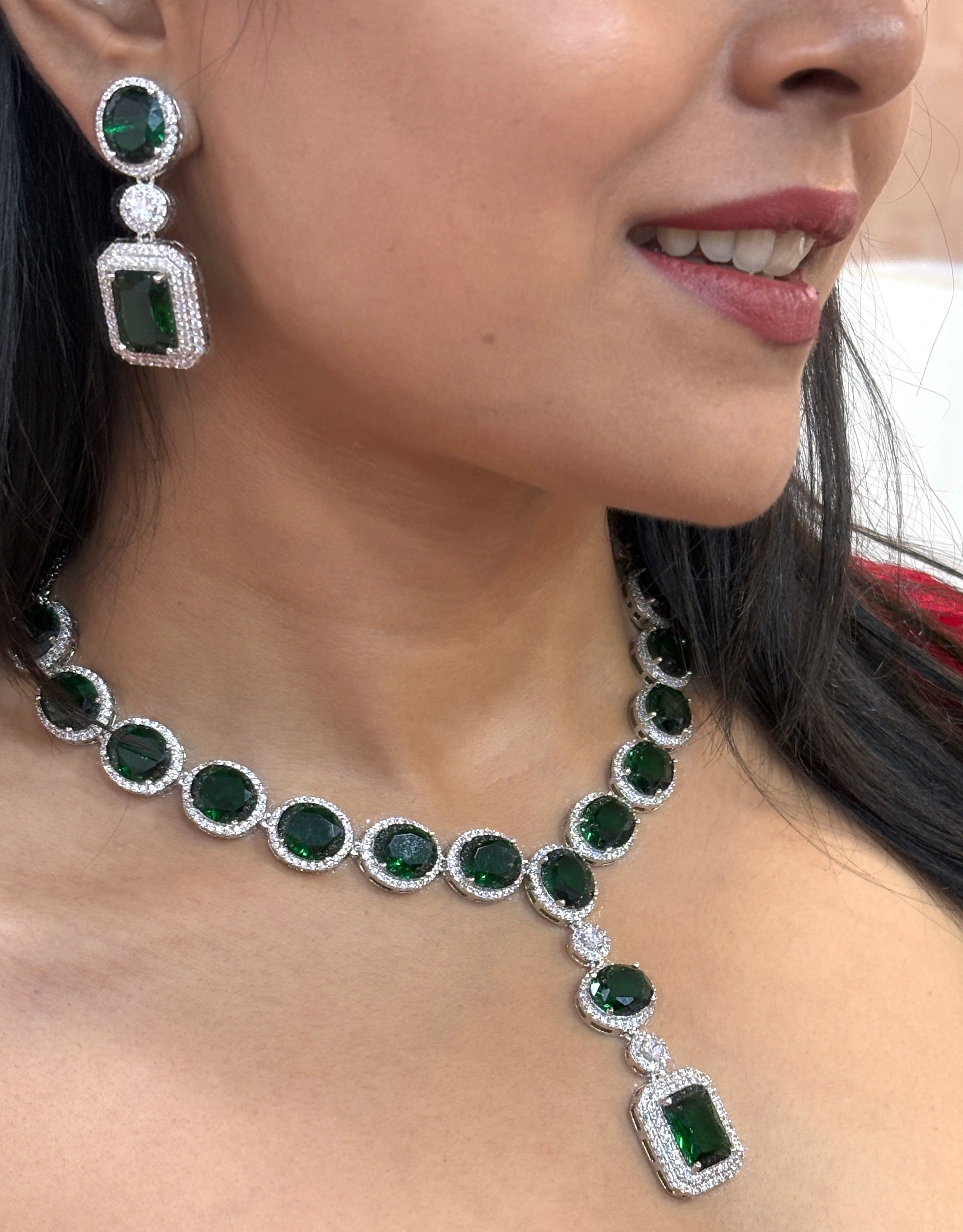 Aditi Designer Diamond Necklace Set