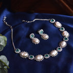 Cathy Baroque Pearls Designer Necklace Set
